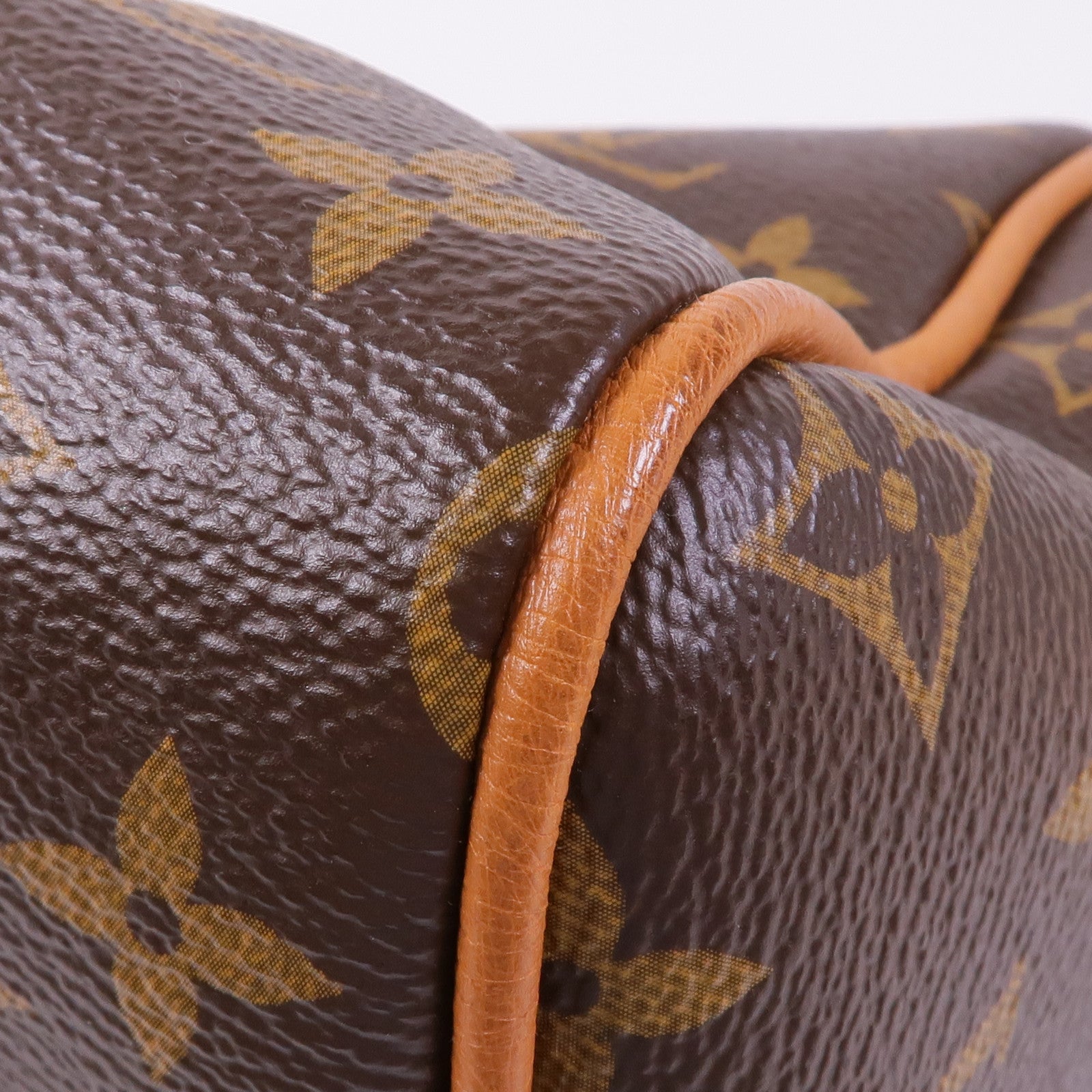 LOUIS VUITTON Monogram/鴕鳥皮革Speedy Soft 30 Boho金扣手挽肩背兩用袋