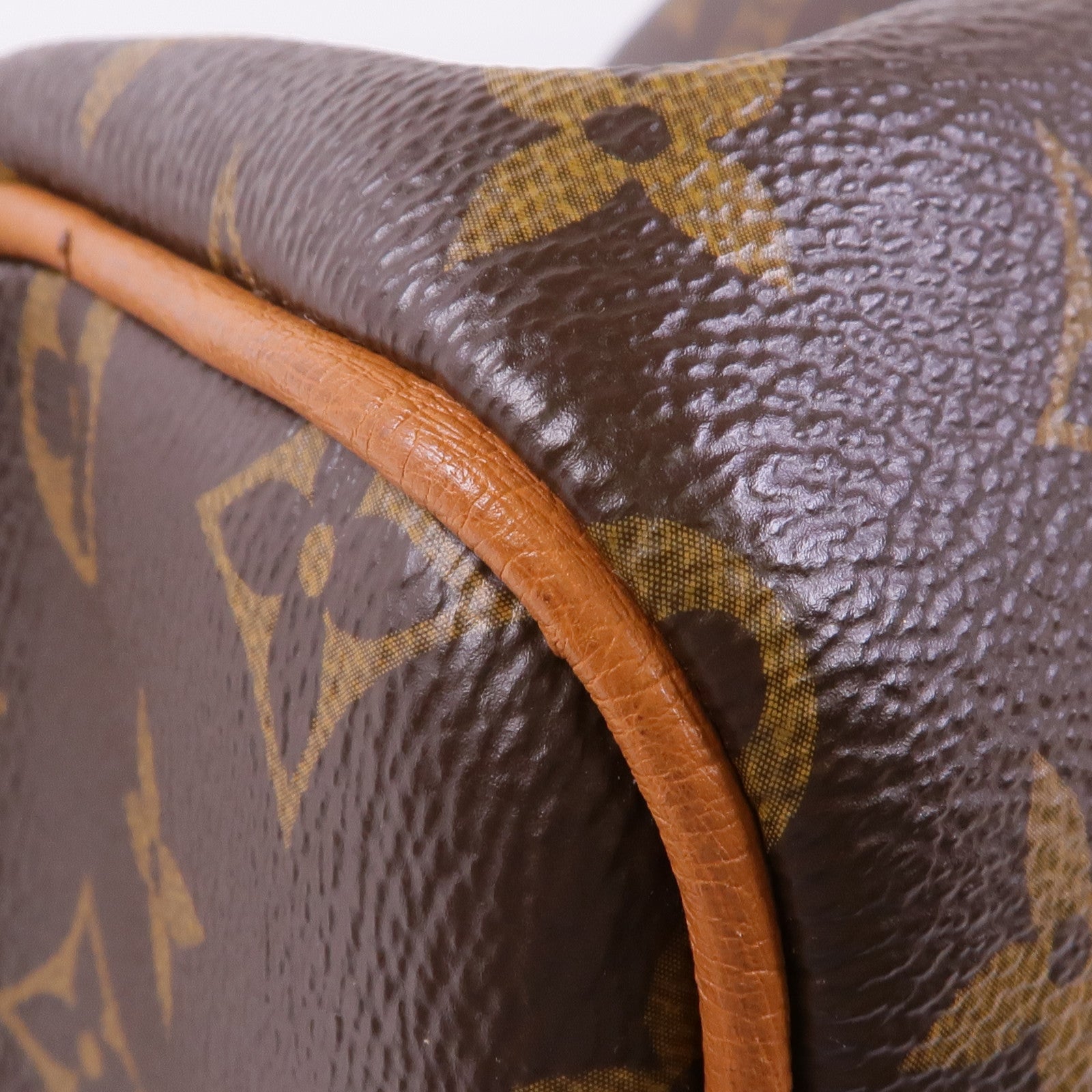 LOUIS VUITTON Monogram/鴕鳥皮革Speedy Soft 30 Boho金扣手挽肩背兩用袋