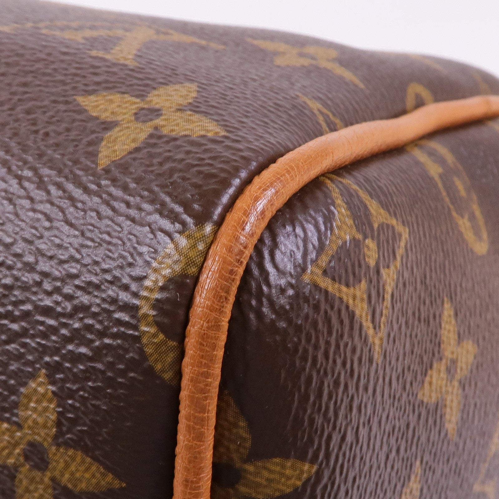 LOUIS VUITTON Monogram/鴕鳥皮革Speedy Soft 30 Boho金扣手挽肩背兩用袋