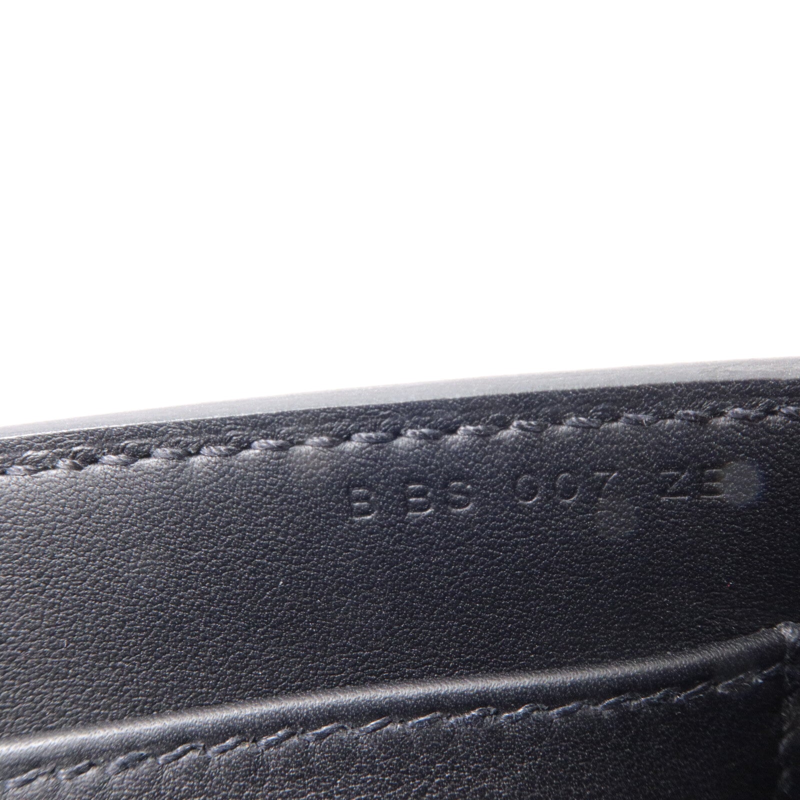 HERMES Chevre皮革Geta Bicolor肩背袋Noir