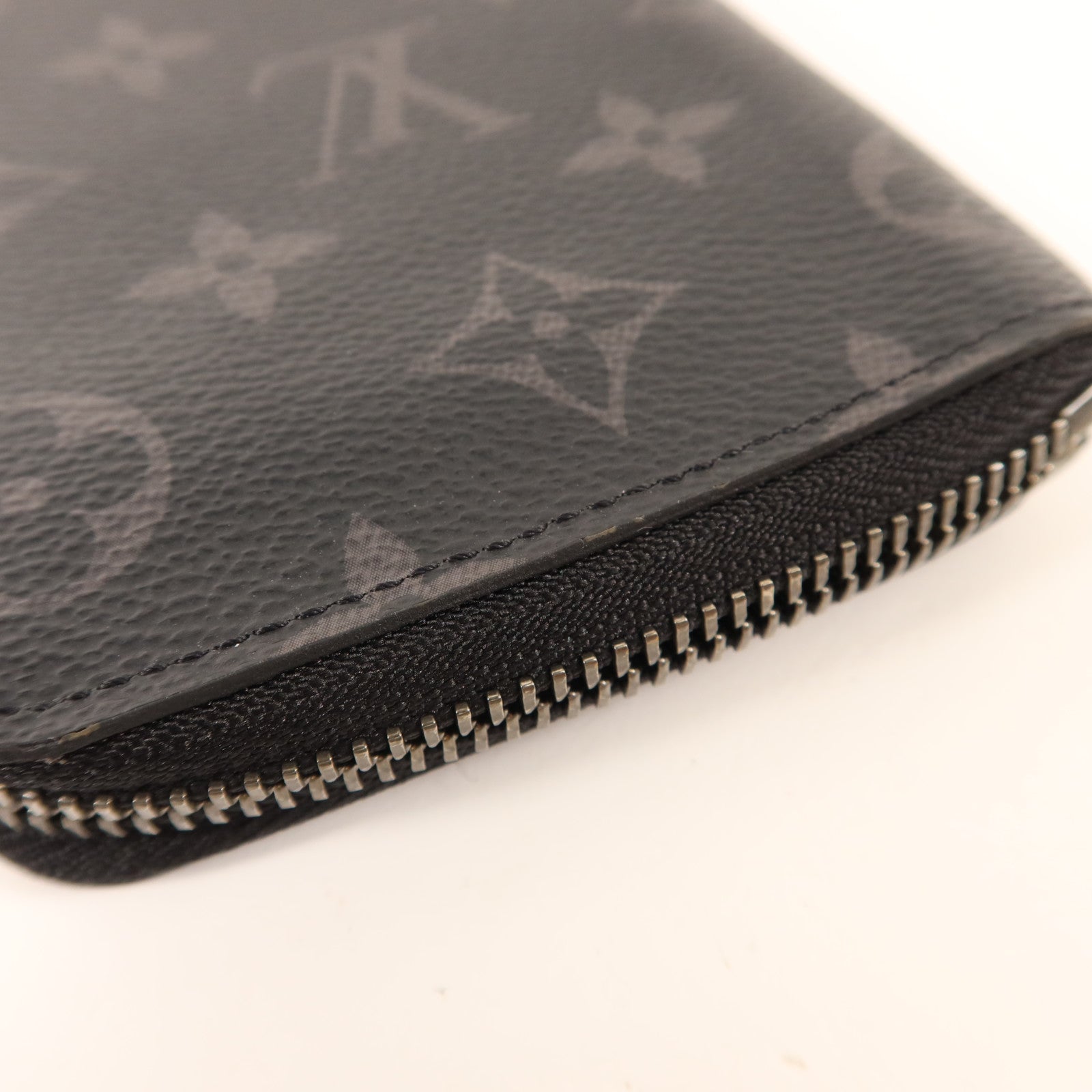 LOUIS VUITTON Monogram Eclipse Zippy Long Vertical Wallet銀扣拉鏈長錢包