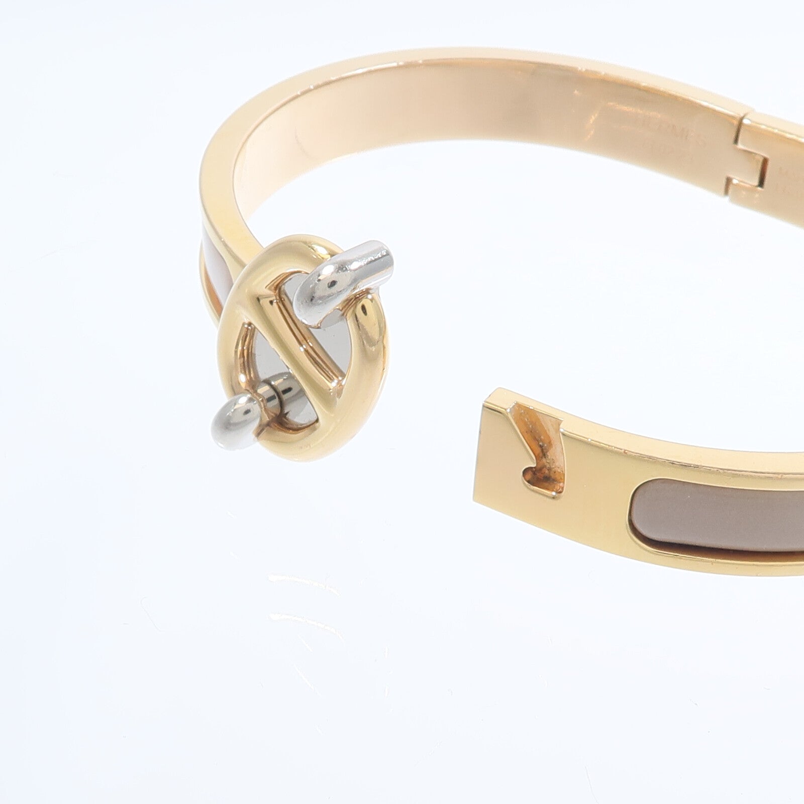 HERMES 金屬/琺瑯Mini Clic Chaine D'Ancre Bracelet手鐲Chai