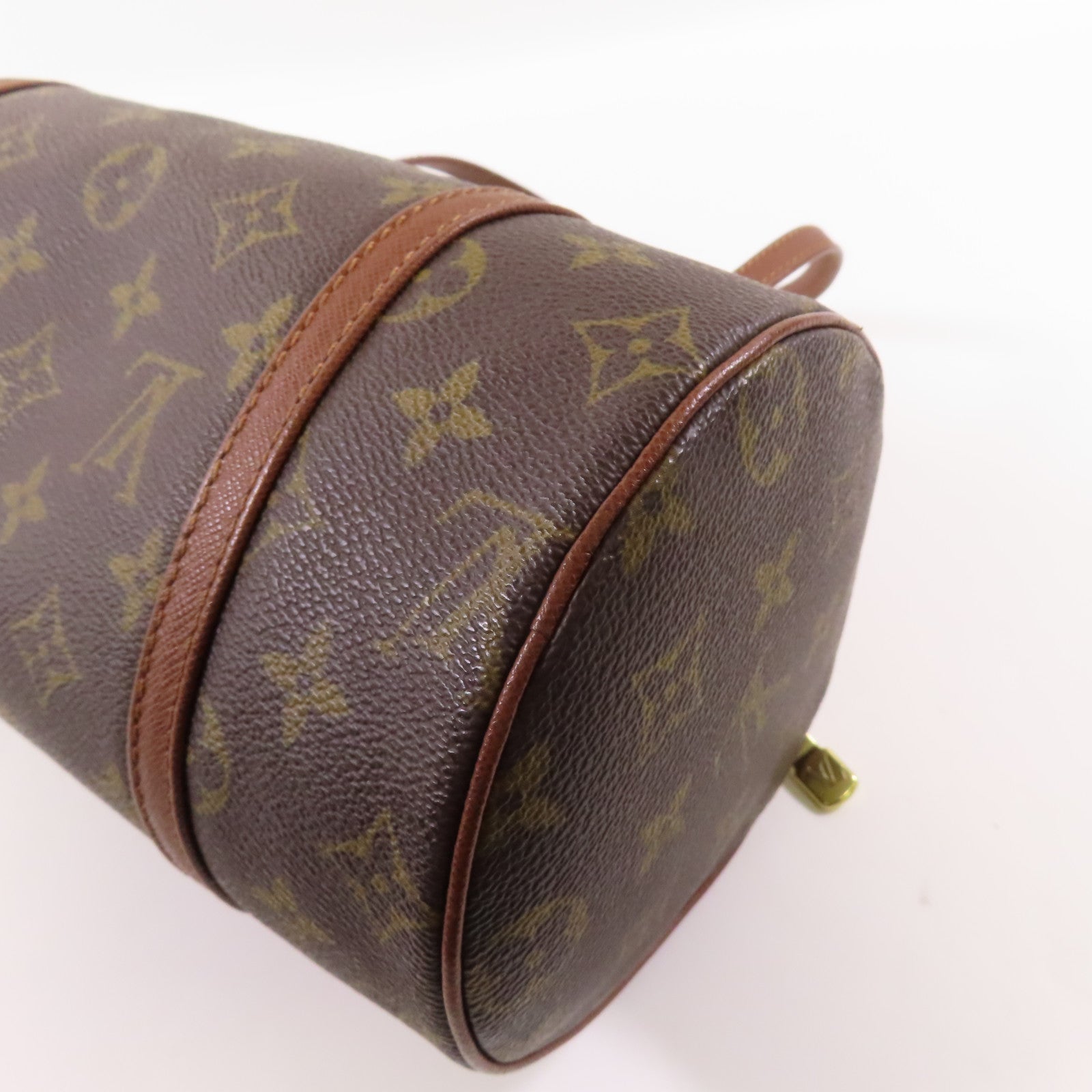 LOUIS VUITTON Monogram Papillon金扣手挽袋