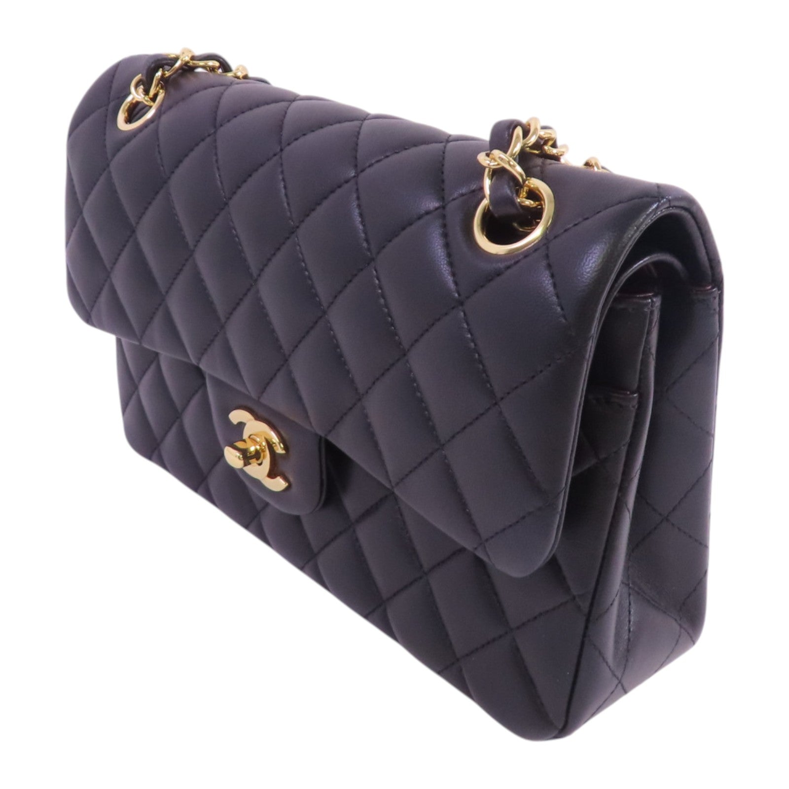 CHANEL 牛皮皮革Classic 23金扣鏈帶肩背袋