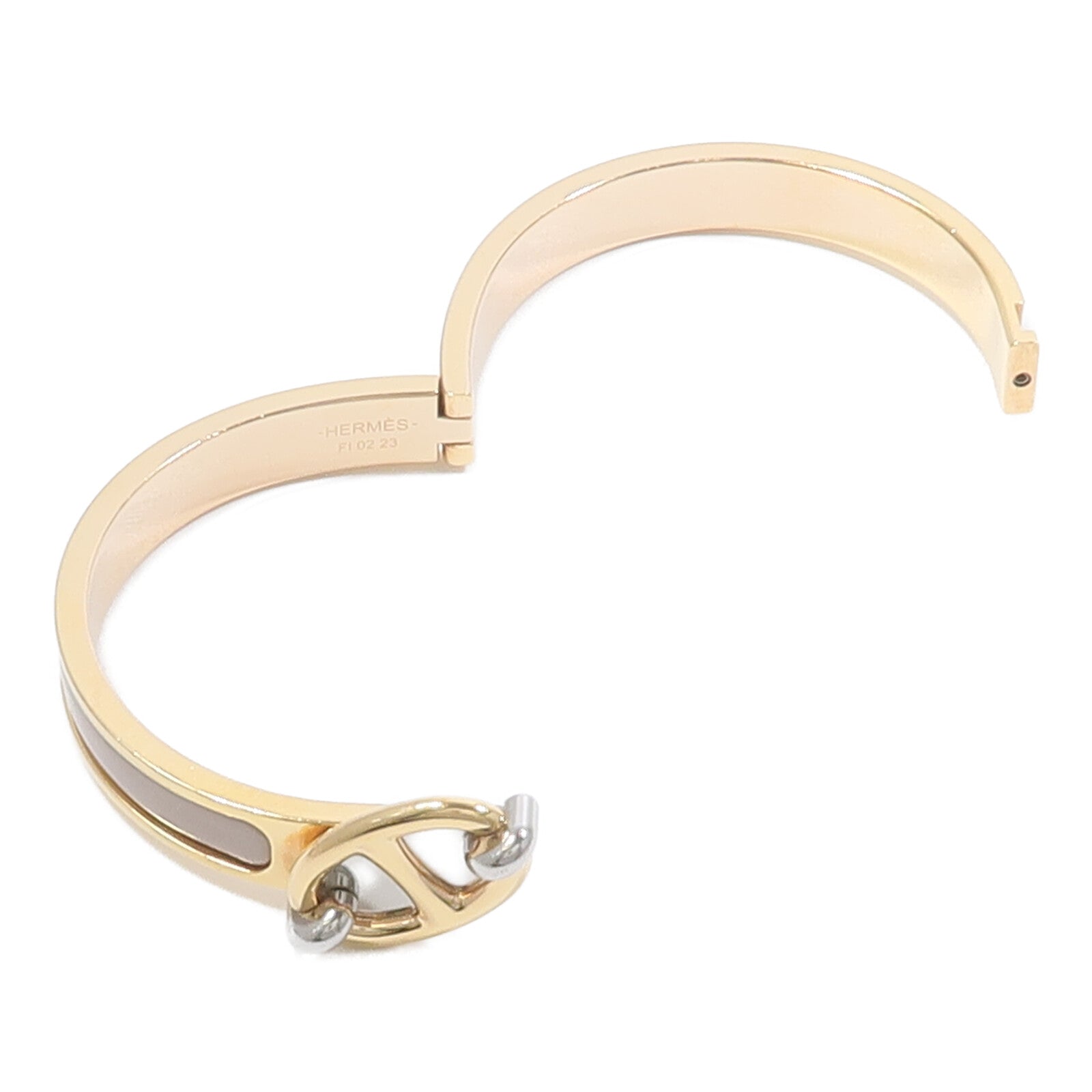 HERMES 金屬/琺瑯Mini Clic Chaine D'Ancre Bracelet手鐲Chai