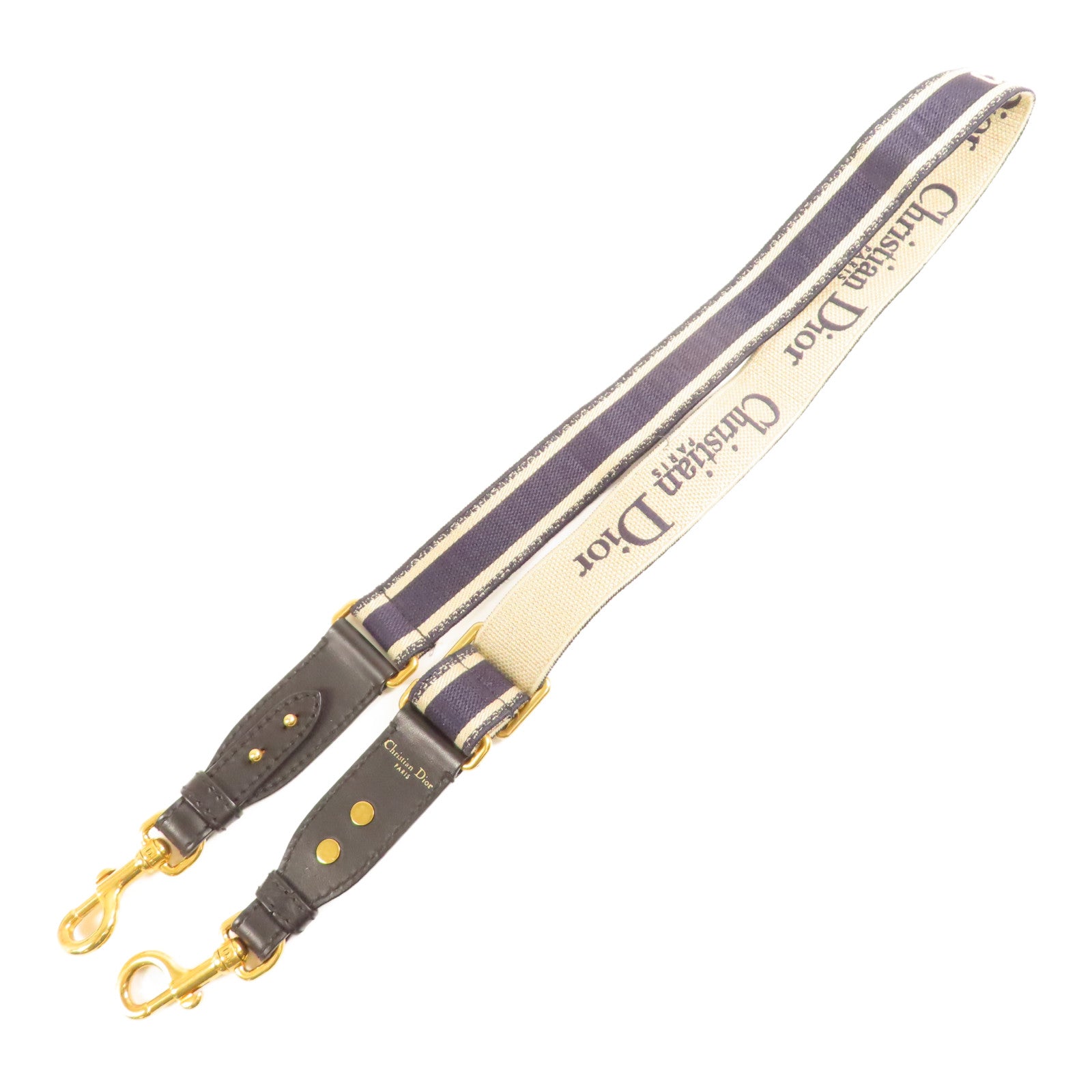 Dior 帆布Strap金扣肩背帶