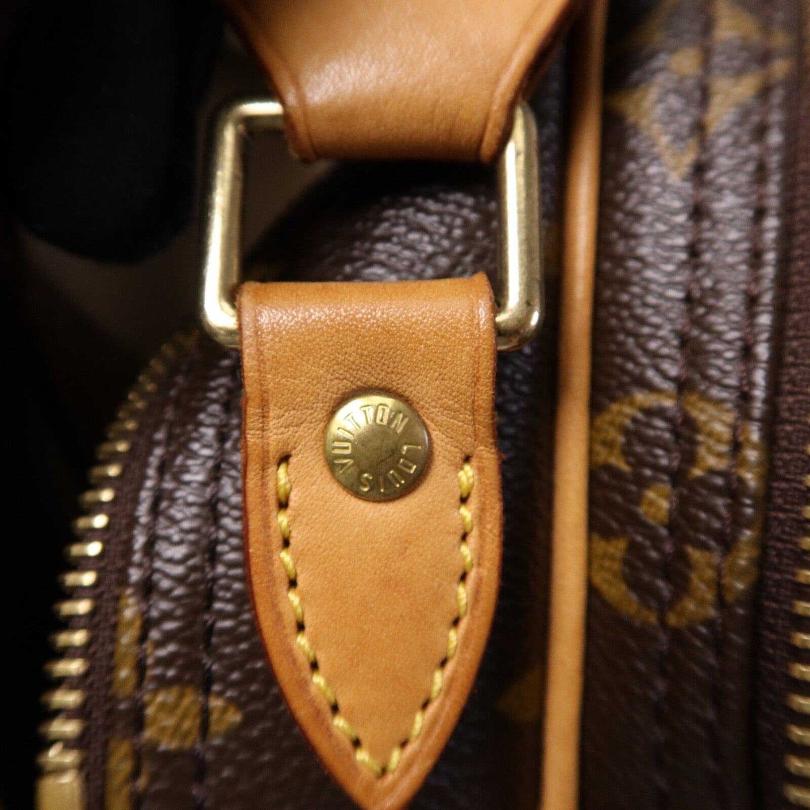 LOUIS VUITTON Monogram Reporter PM金扣肩背袋
