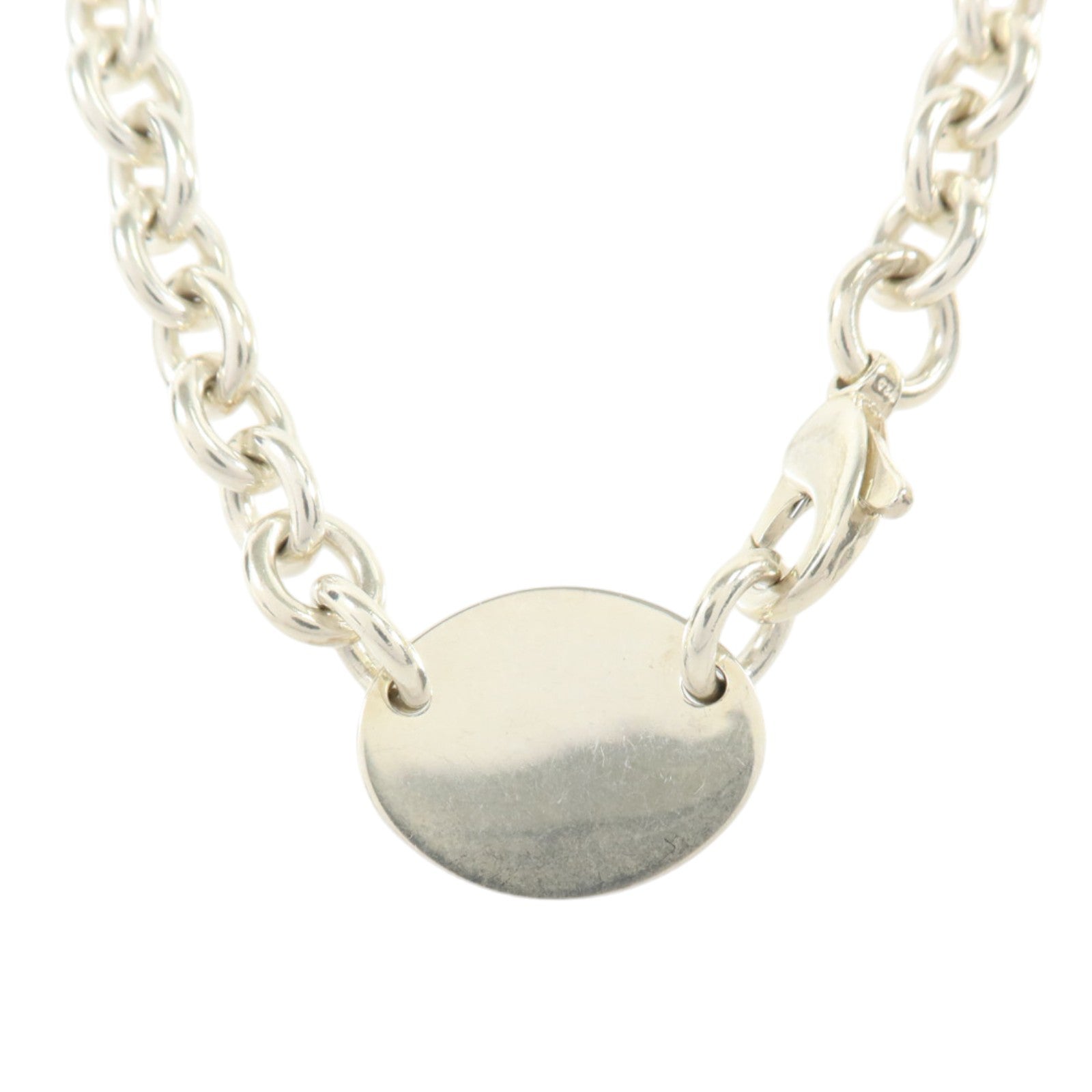 TIFFANY＆CO 925純銀Return to Oval Tag項鏈