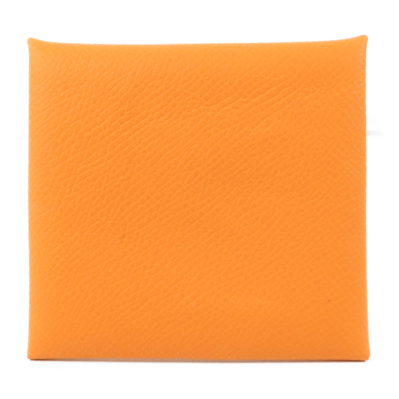 HERMES Epsom皮革Bastia零錢包Orange
