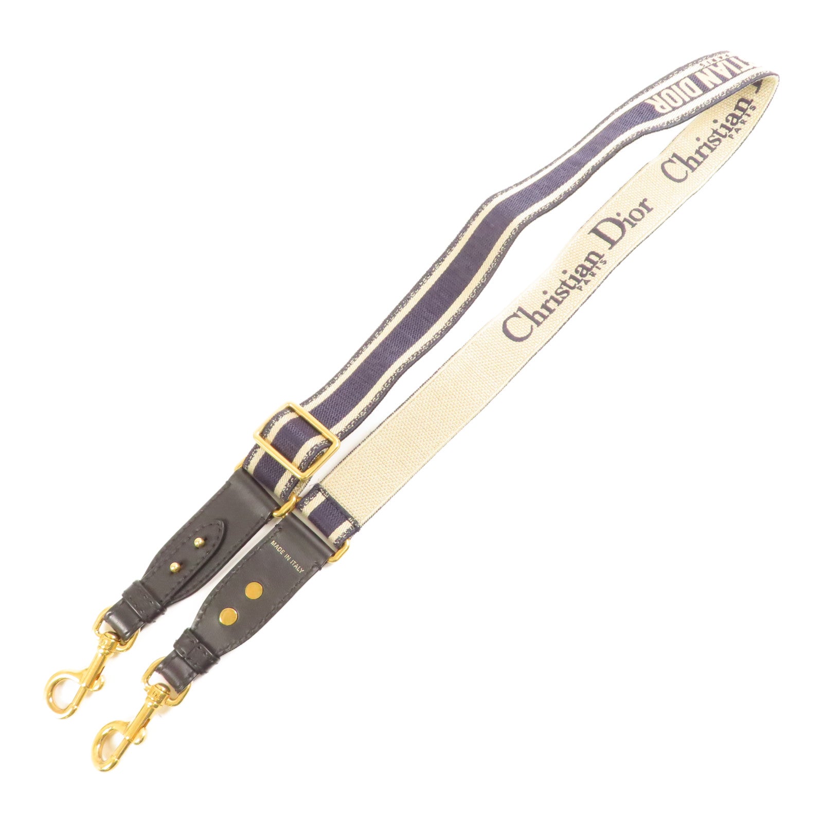 Dior 帆布Strap金扣肩背帶