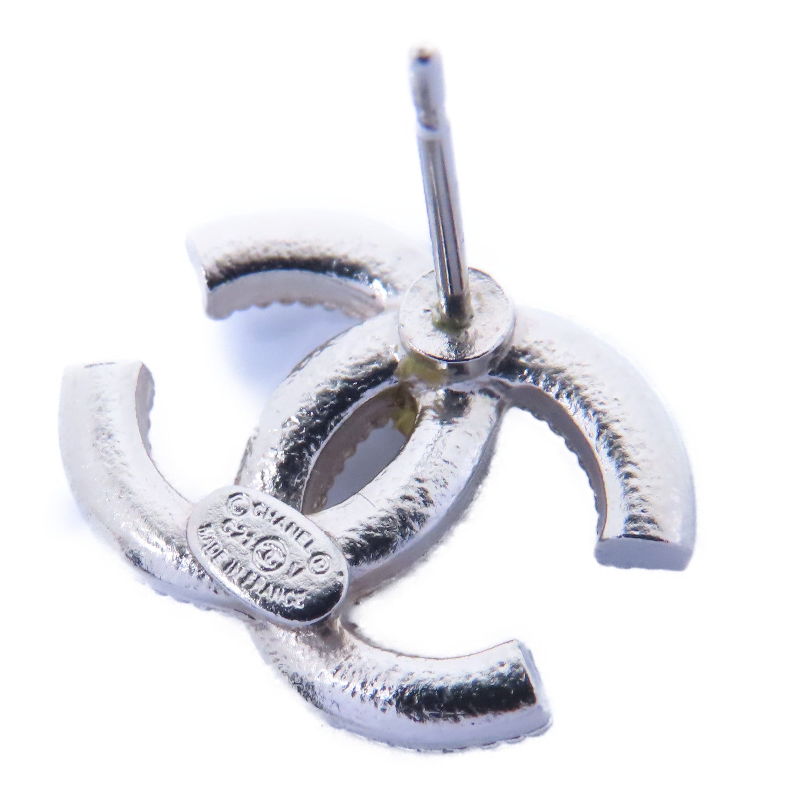 CHANEL PVC/金屬Earrings耳環銀色/透明