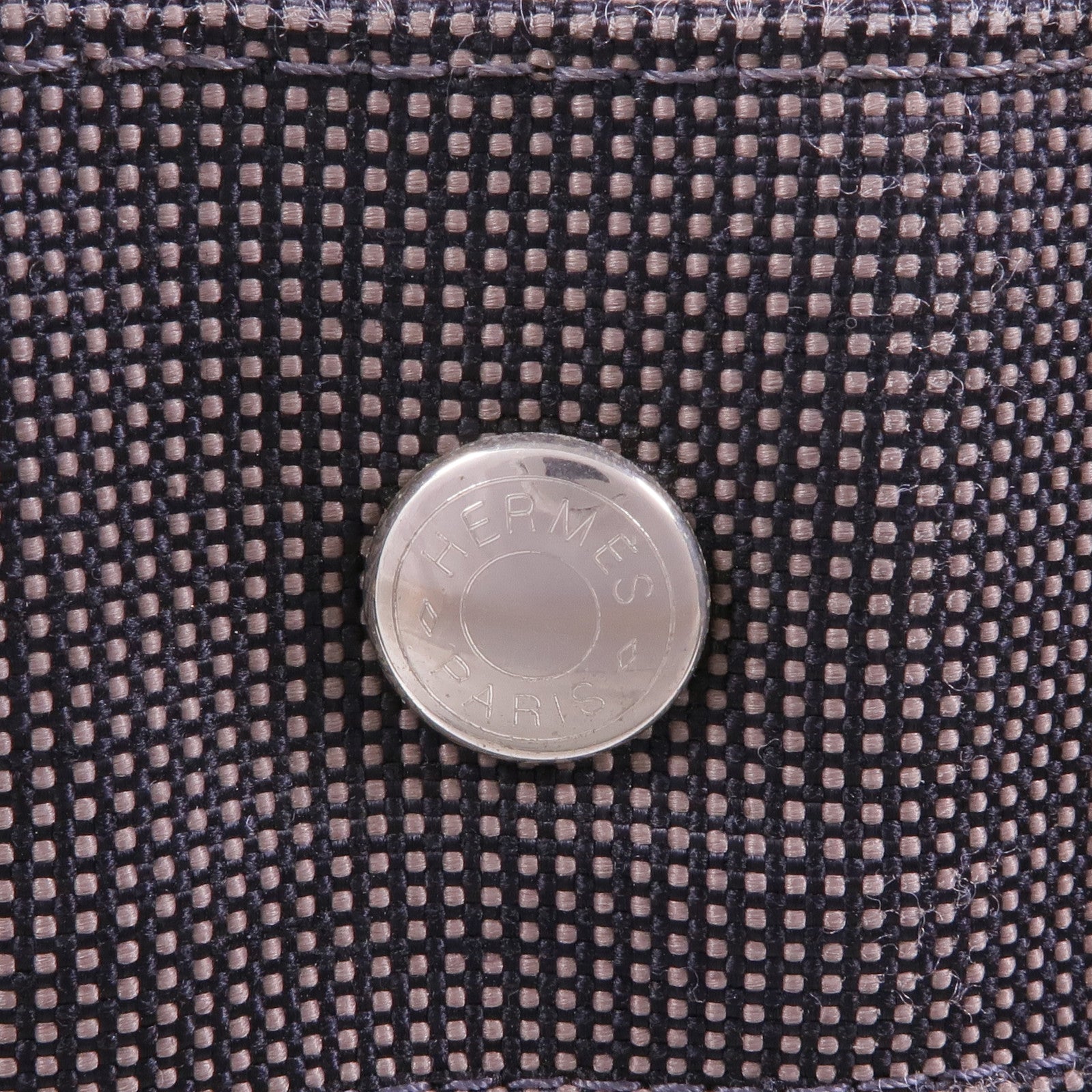 HERMES 帆布Herline PM銀扣手挽袋