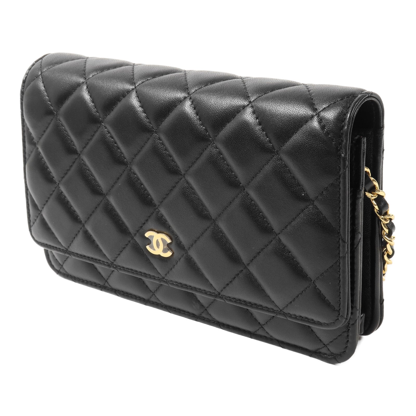CHANEL 羊皮皮革WOC Wallet On Chain鏈帶肩背袋