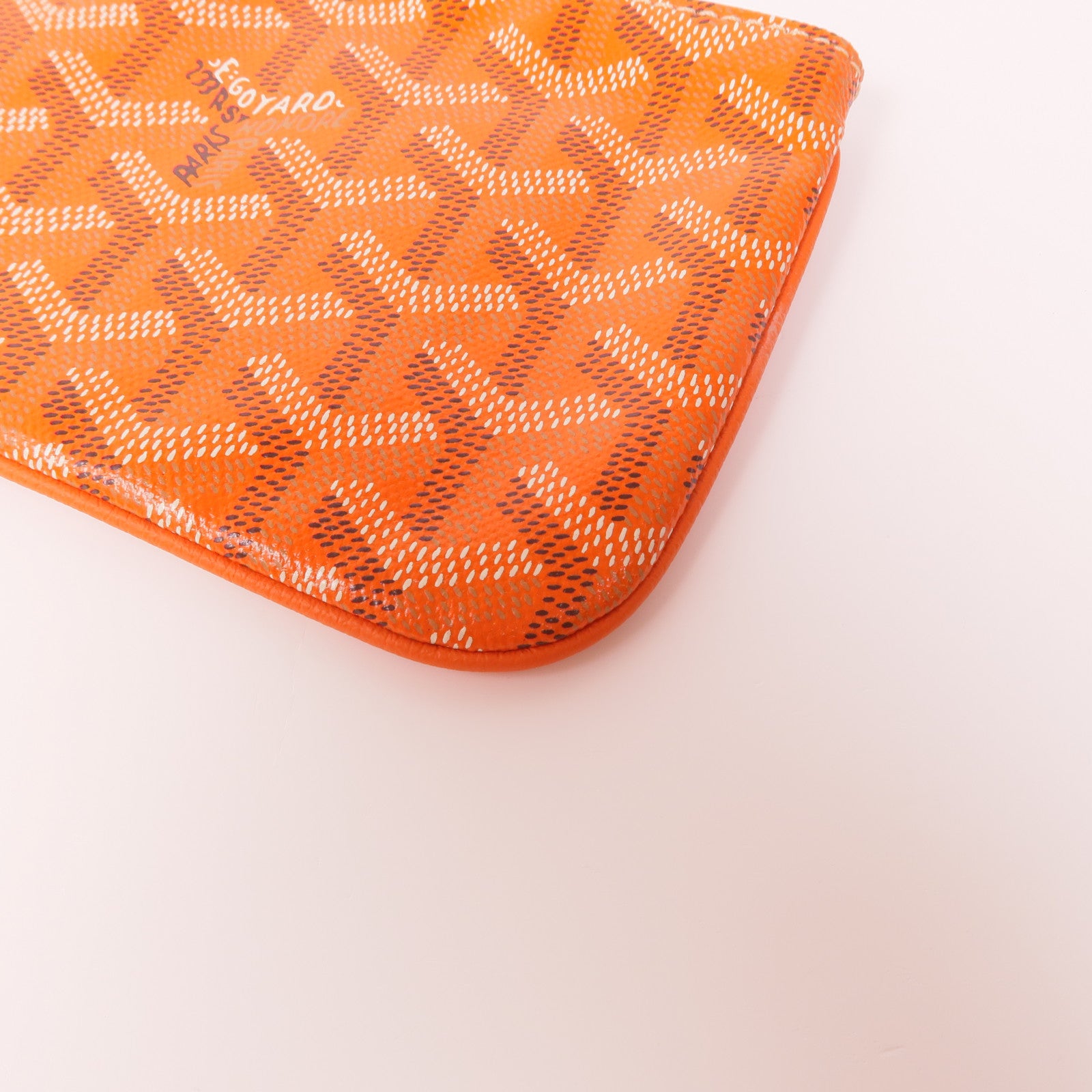 GOYARD 塗層帆布Senat PM Pouch銀扣手拿包