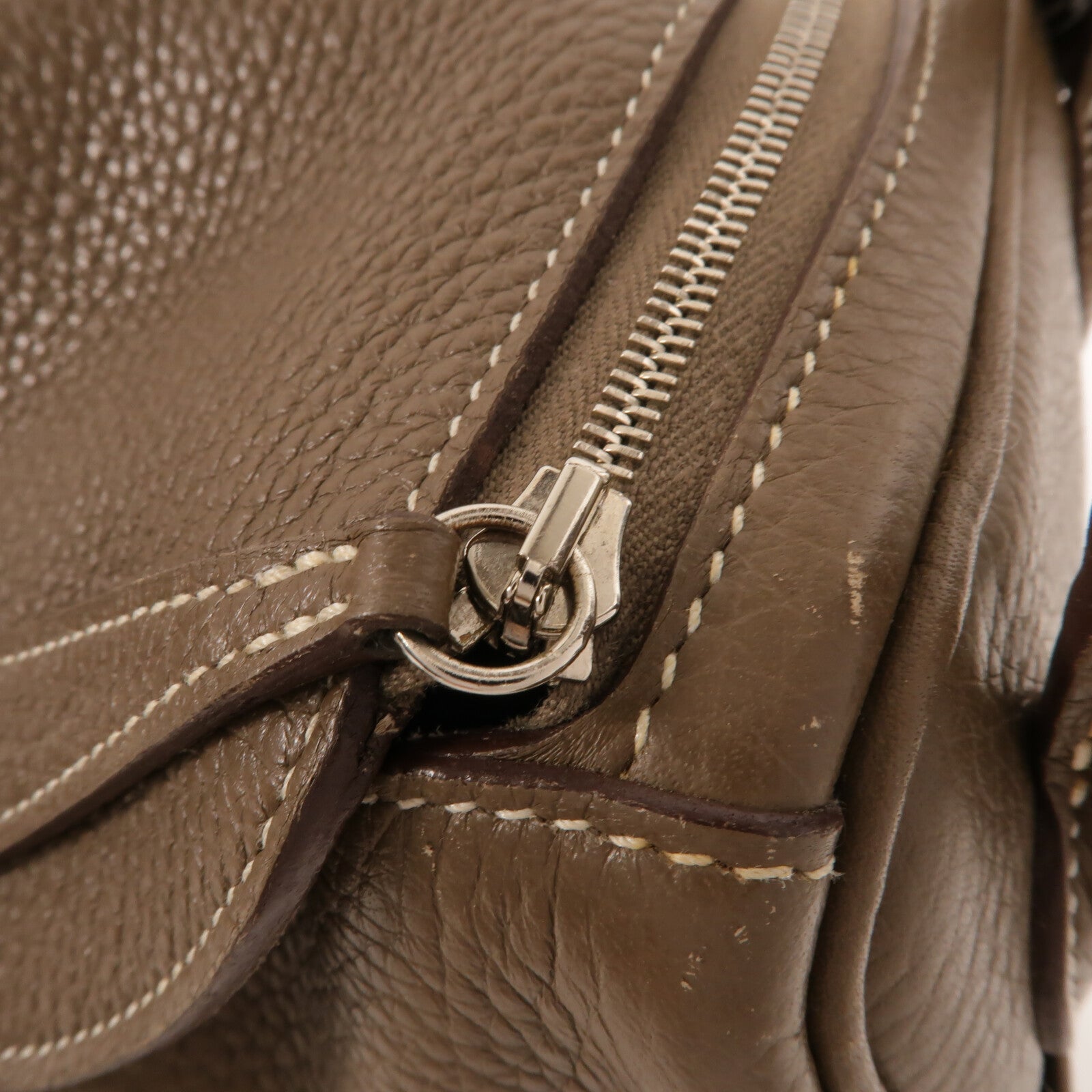 HERMES Clemence皮革Lindy 26手挽肩背兩用袋Etoupe