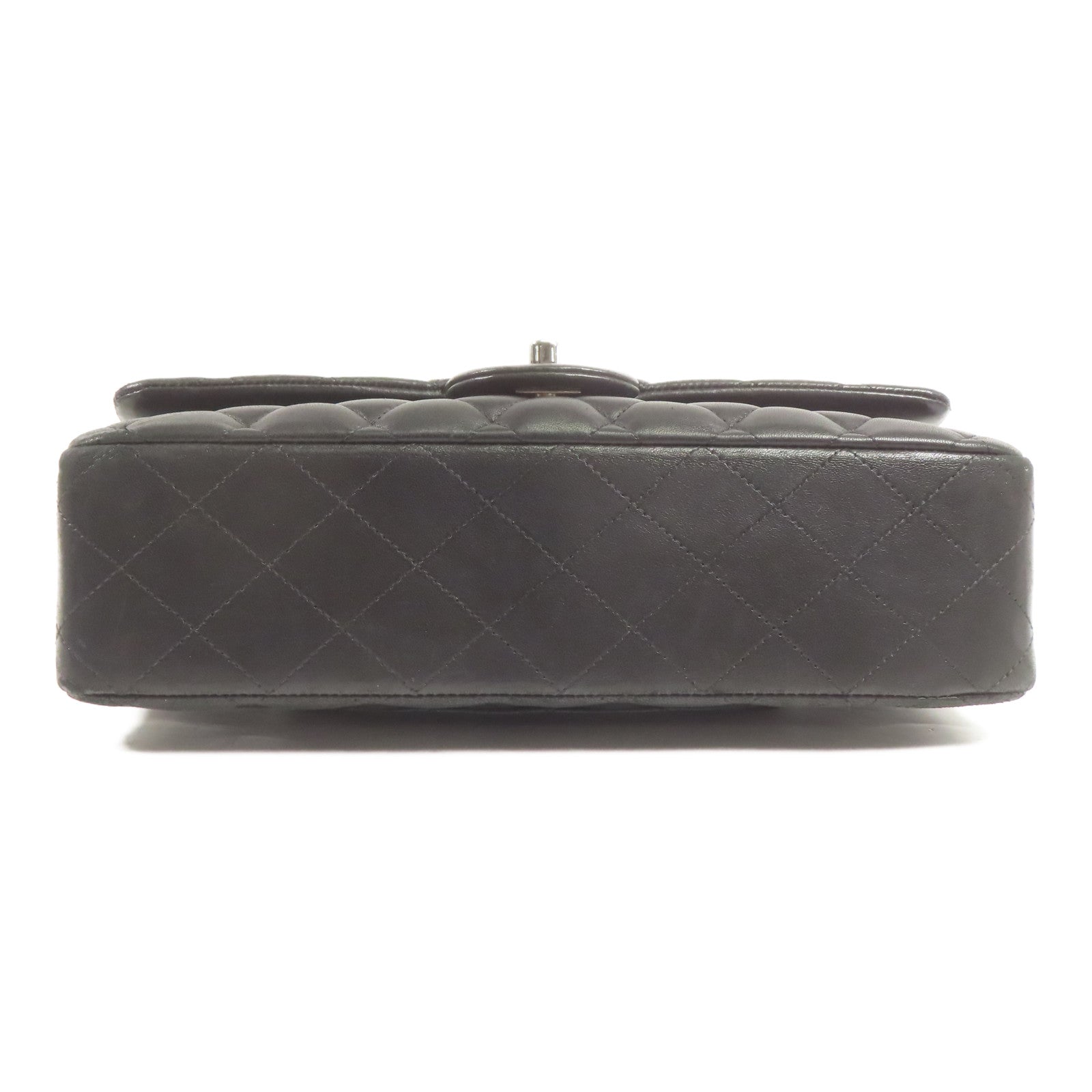 CHANEL 羊皮皮革Classic 25銀扣鏈帶肩背袋