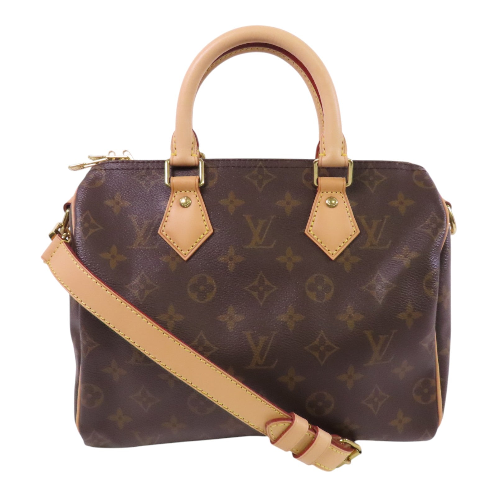 LOUIS VUITTON Monogram Speedy 25金扣手挽肩背兩用袋