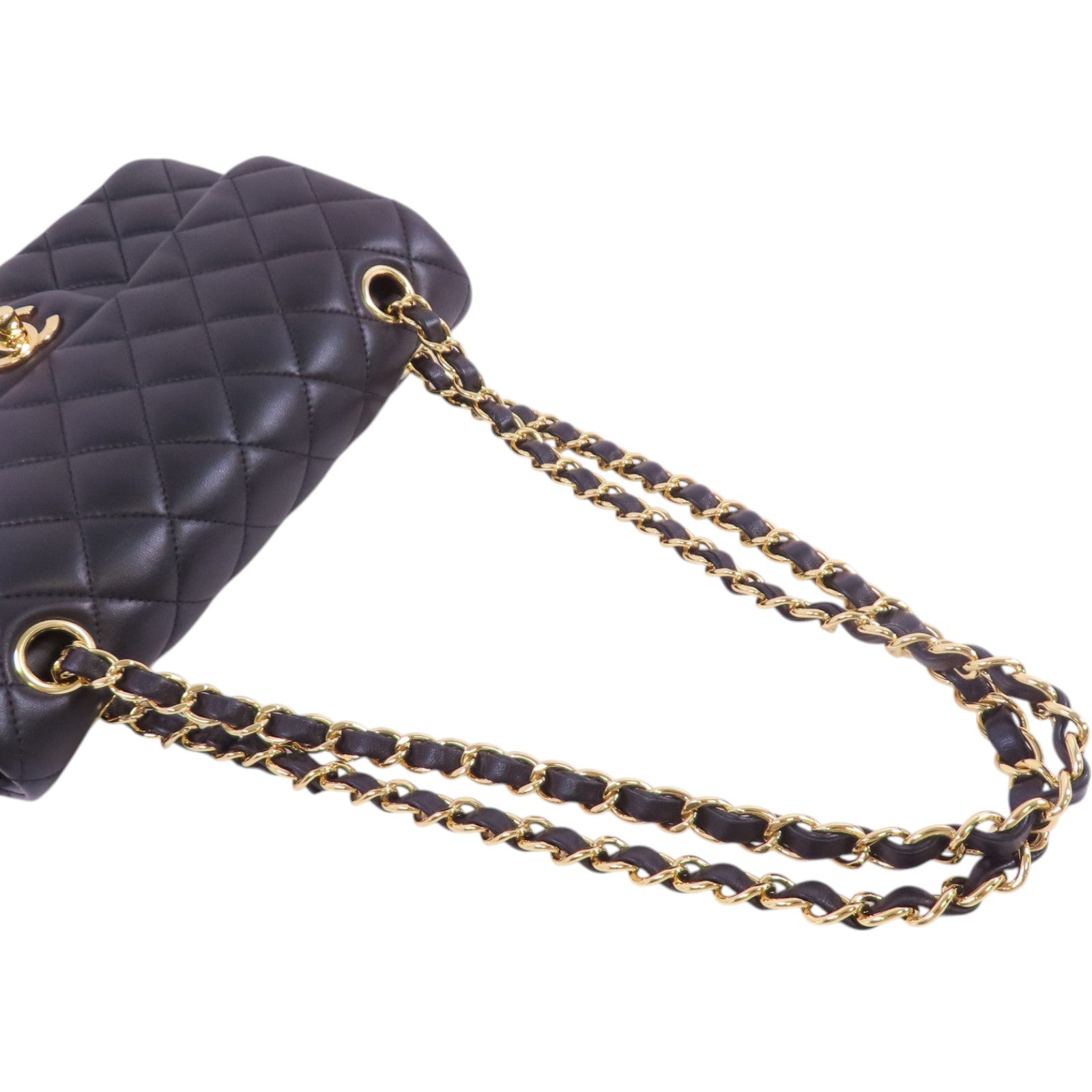 CHANEL 牛皮皮革Classic 23金扣鏈帶肩背袋