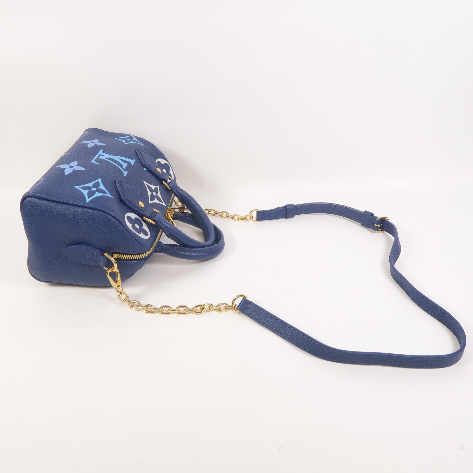 LOUIS VUITTON Monogram Empreinte Speedy Bandouliere 20手挽肩背兩用袋