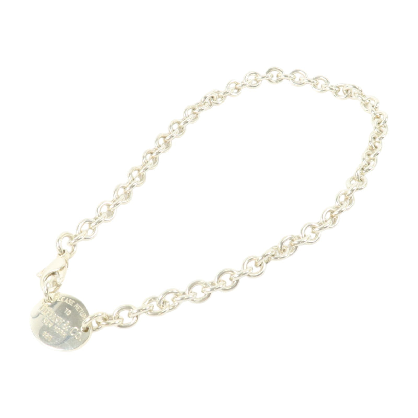 TIFFANY＆CO 925純銀Return to Oval Tag項鏈