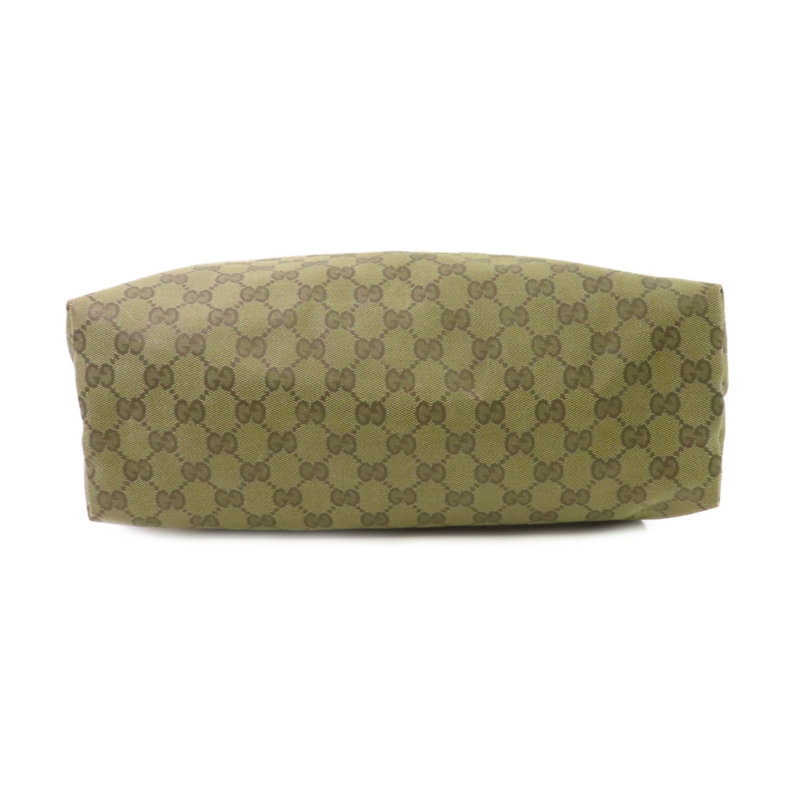 GUCCI GG帆布Sherry Line Shoulder Bag金扣肩背袋綠色