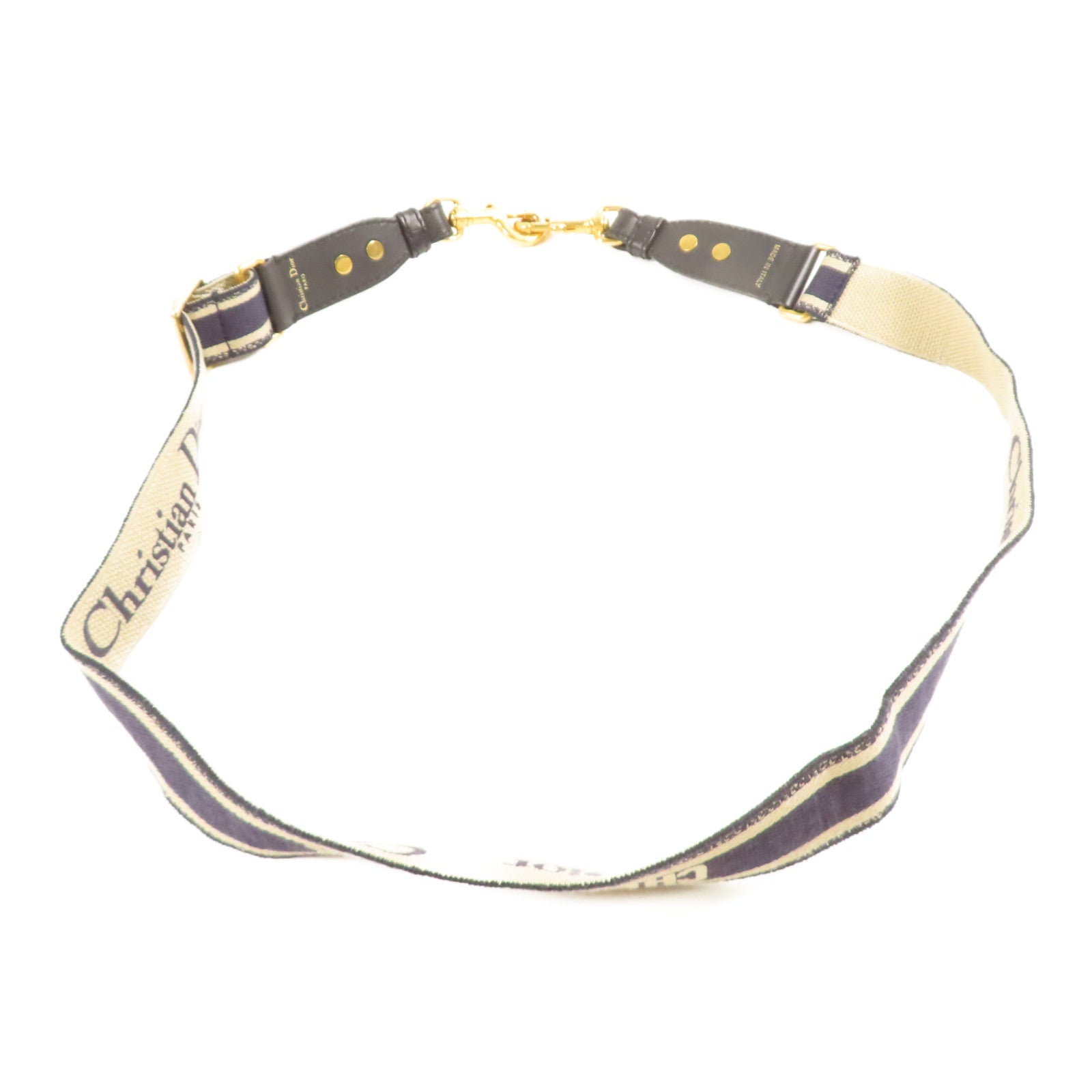 Dior 帆布Strap金扣肩背帶