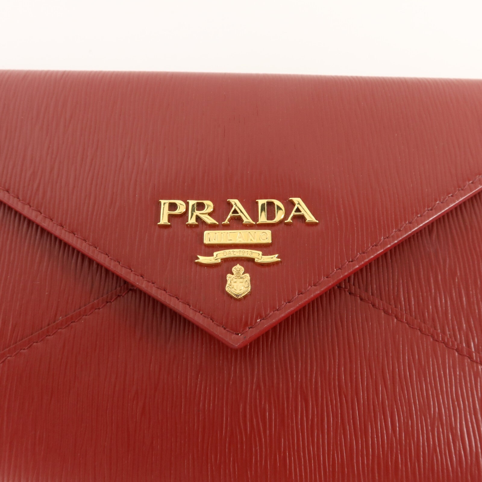 PRADA Saffiano皮革Envelope Wallet長錢包