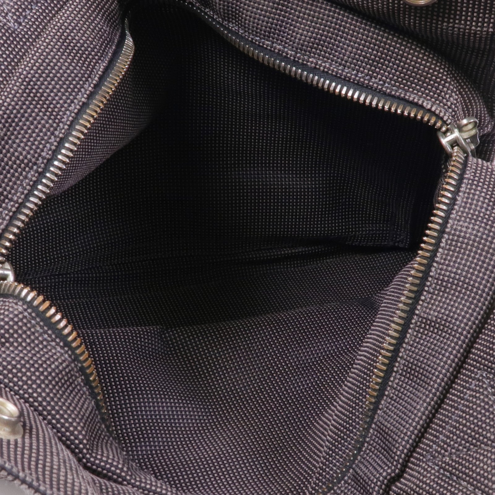 HERMES 帆布Herline PM銀扣手挽袋