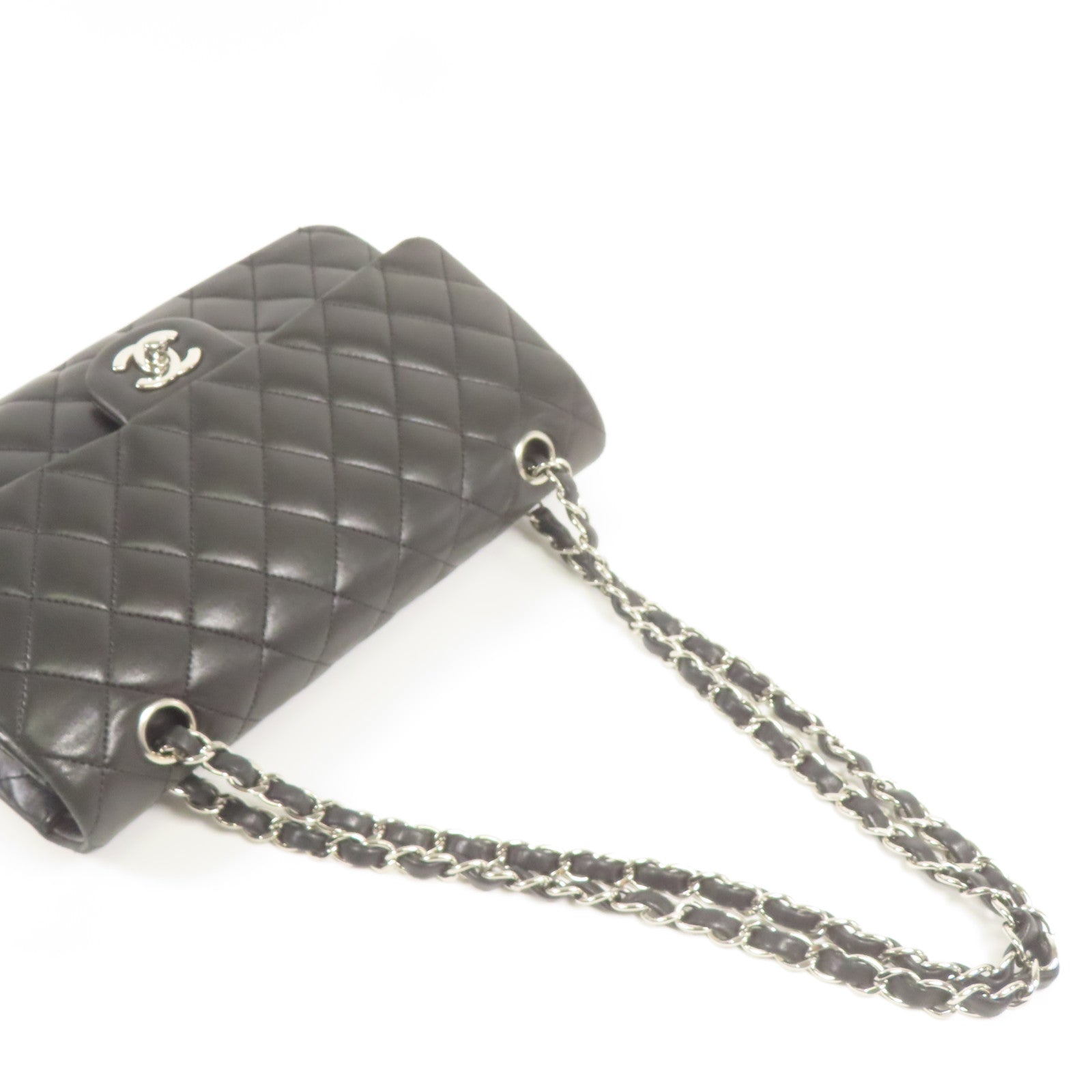 CHANEL 【激減優惠】羊皮皮革Classic 25銀扣鏈帶肩背袋