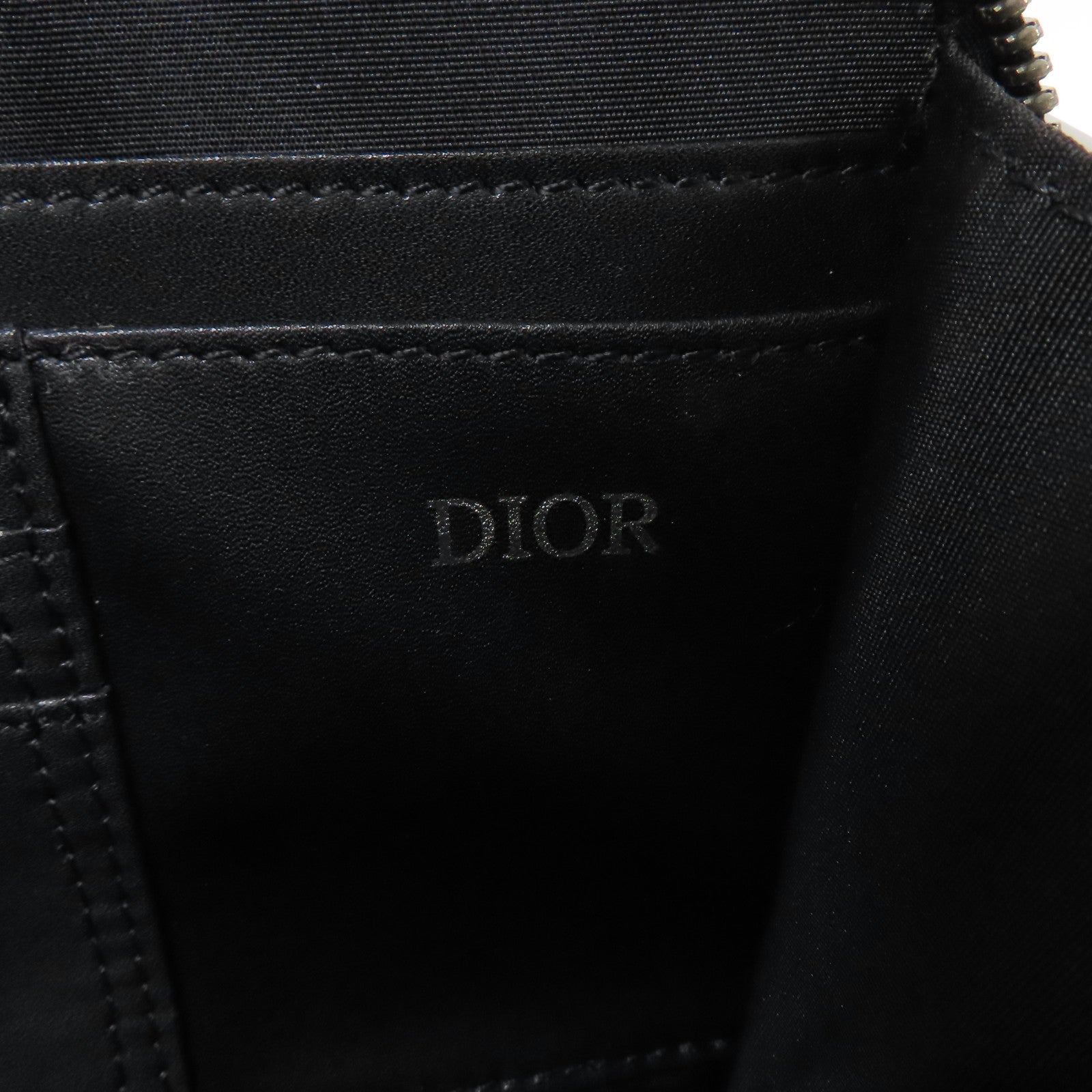 Dior 帆布Oblique Camera Bag銀扣肩背袋藍色