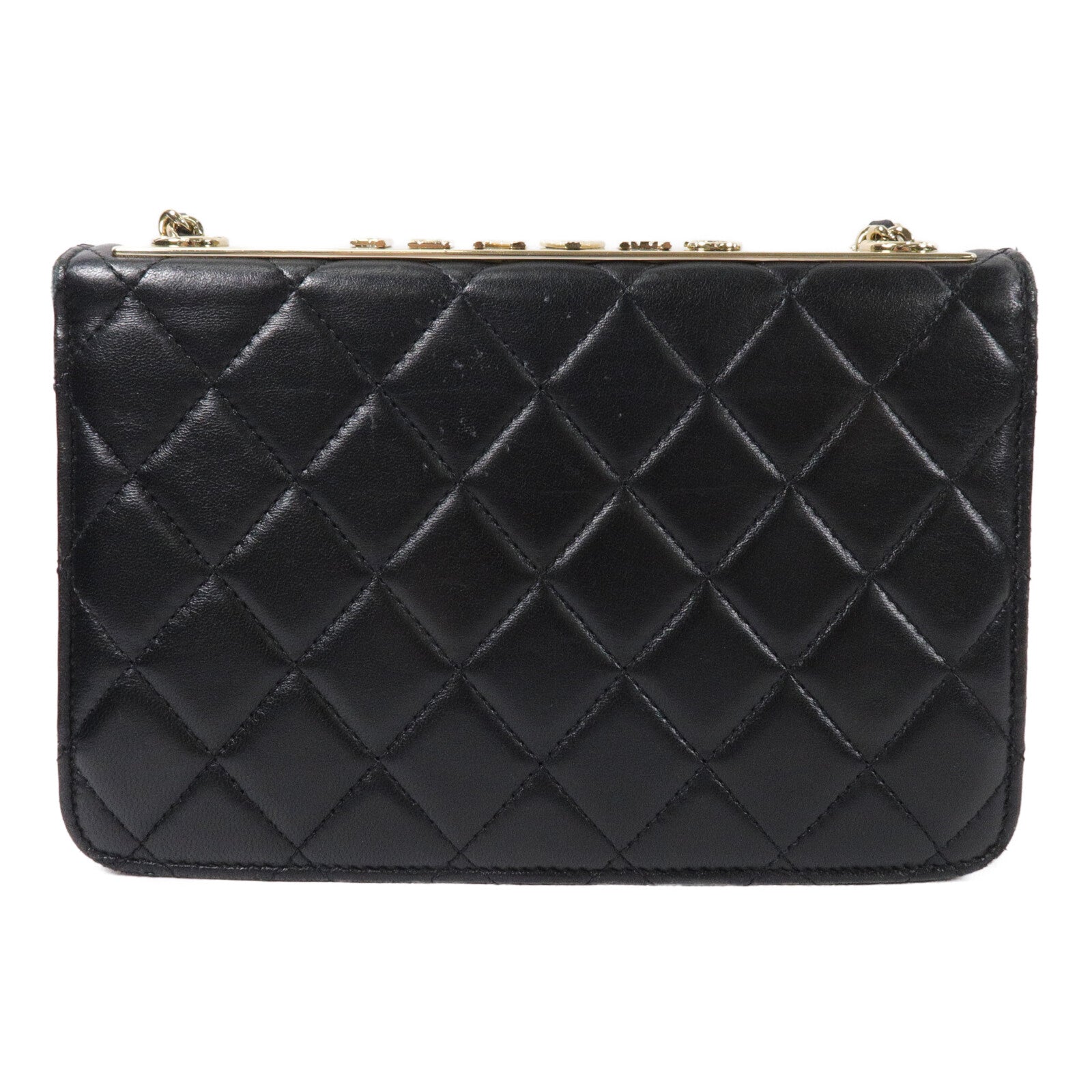 CHANEL 羊皮皮革WOC Wallet On Chain鏈帶肩背袋