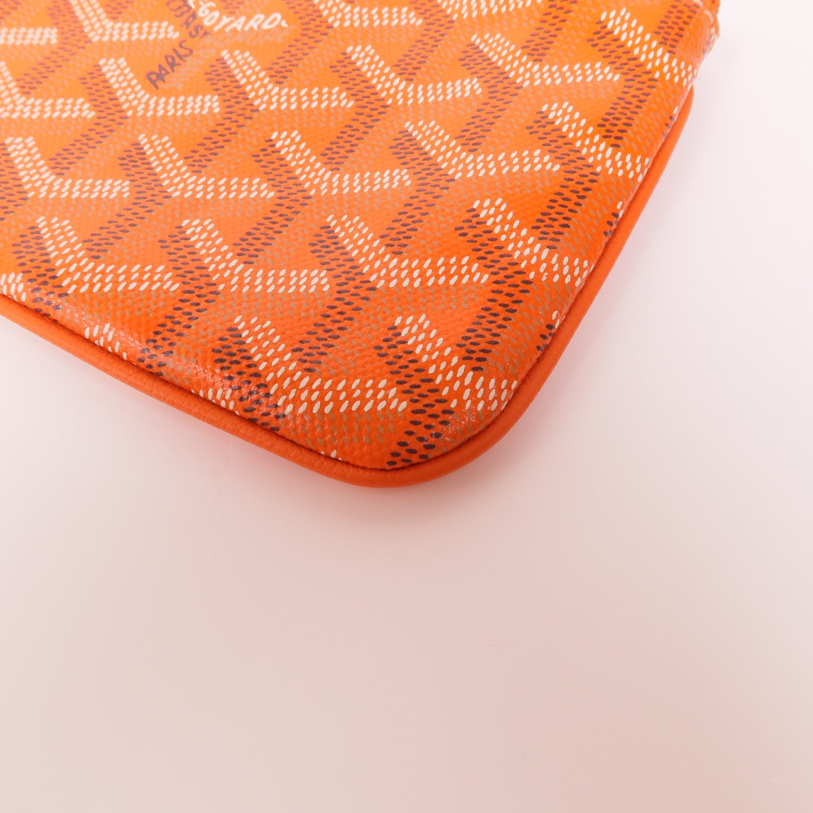 GOYARD 塗層帆布Senat PM Pouch銀扣手拿包