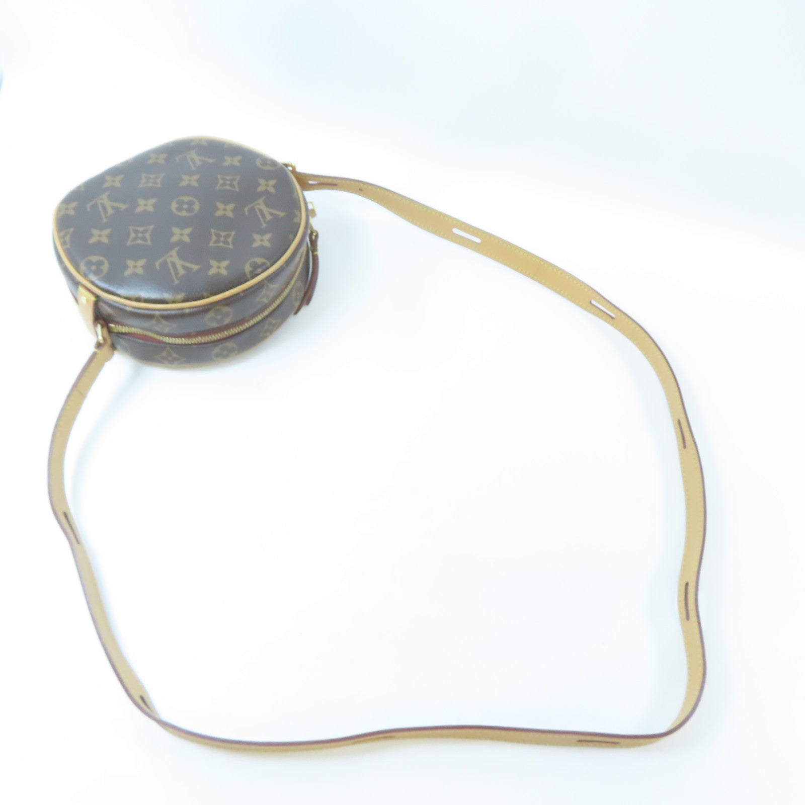 LOUIS VUITTON Monogram Boite Chapeau Souple PM金扣肩背袋啡色