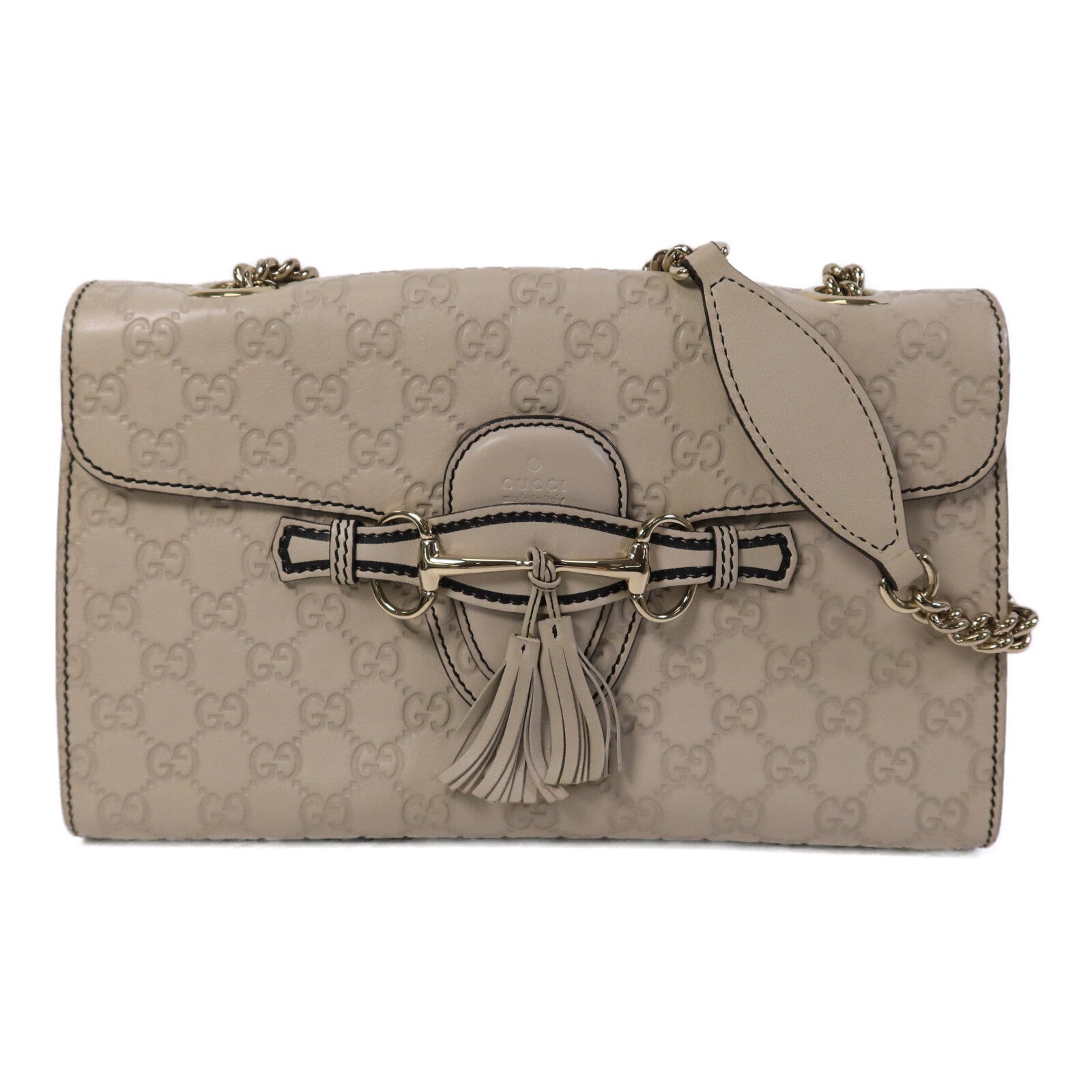GUCCI 牛皮皮革Emily鏈帶肩背袋