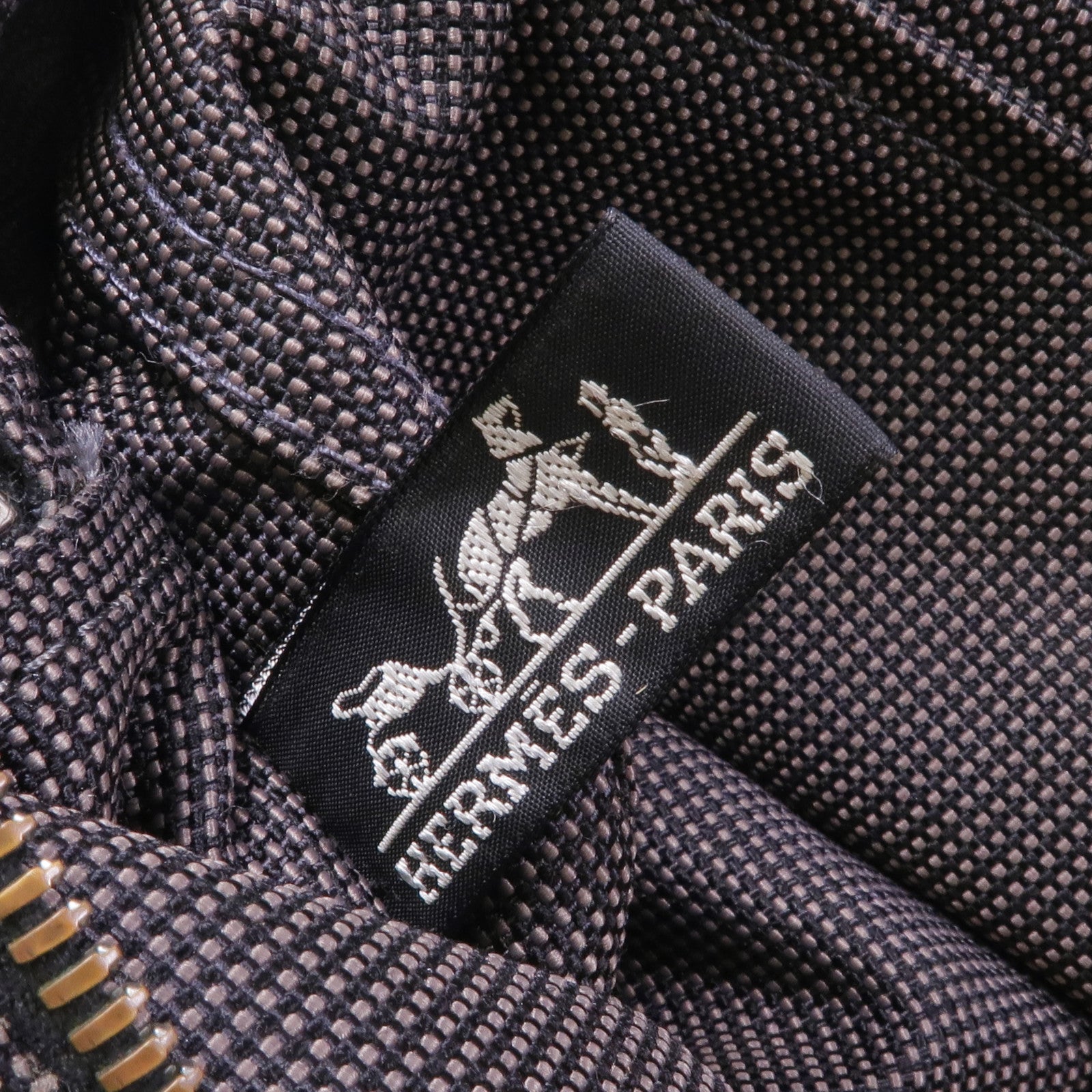 HERMES 帆布Herline PM銀扣手挽袋