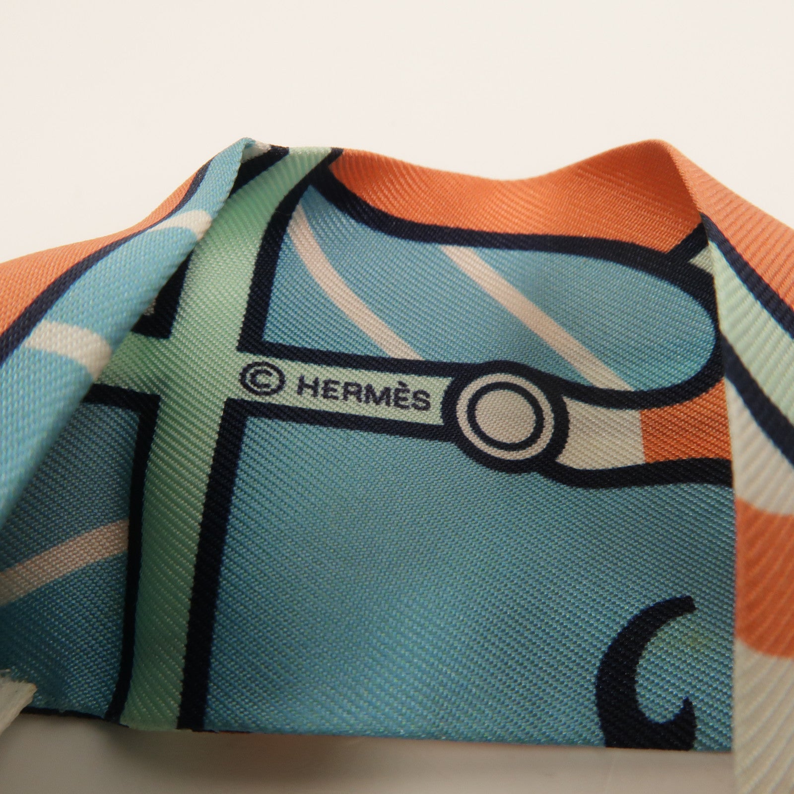 HERMES 絲質Twilly絲巾