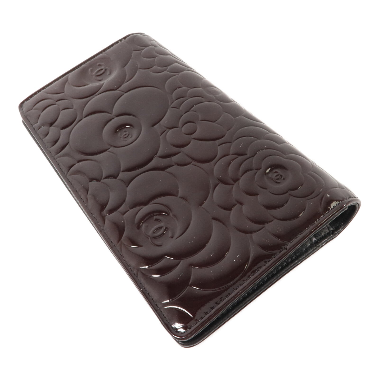 CHANEL 漆皮皮革Long Bifold Wallet長錢包