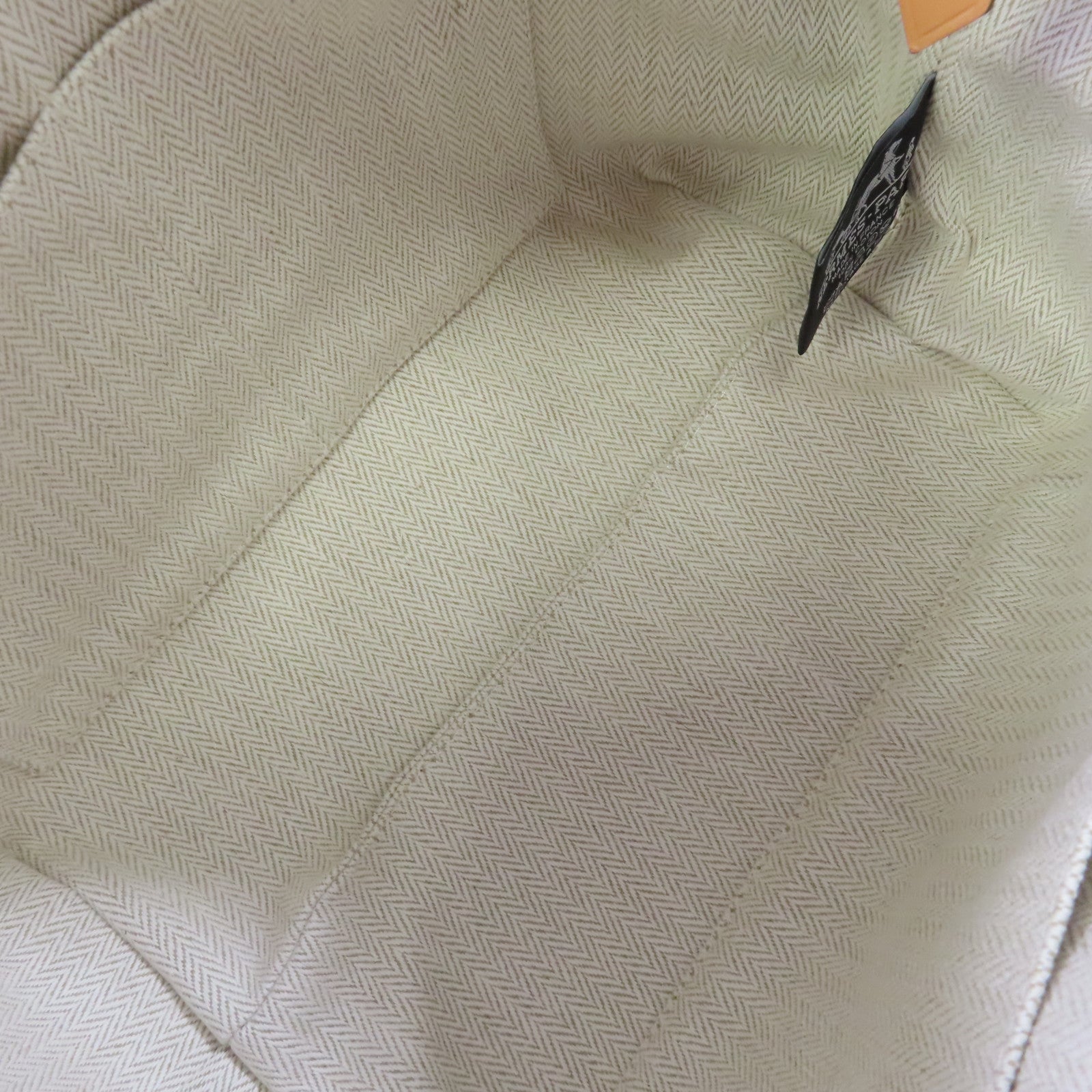 HERMES 帆布Bride A Brac Small Hand Bag銀扣手挽袋Nata奶茶色