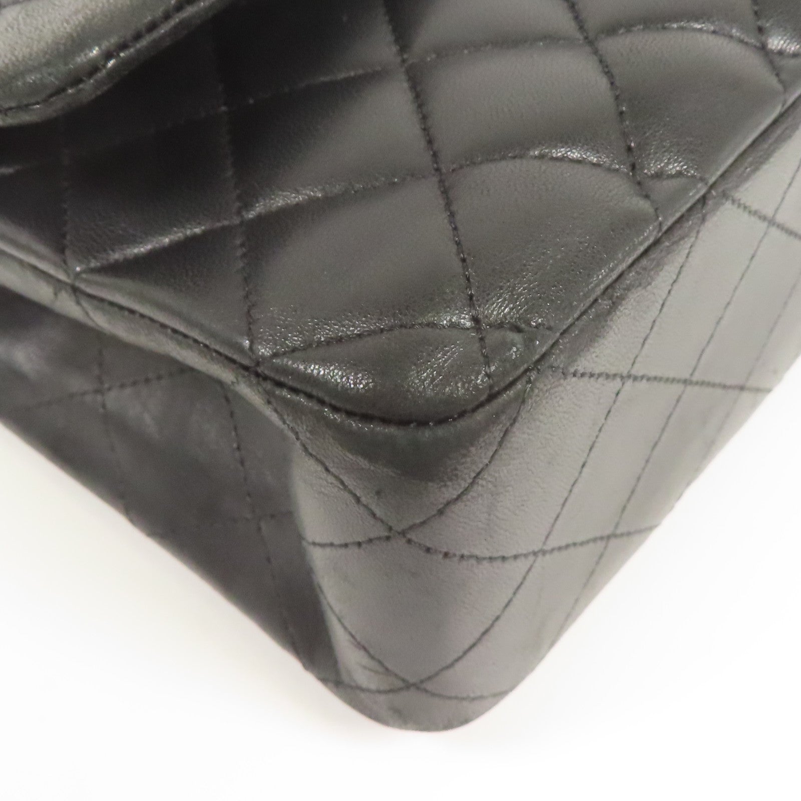 CHANEL 【激減優惠】羊皮皮革Classic 25銀扣鏈帶肩背袋