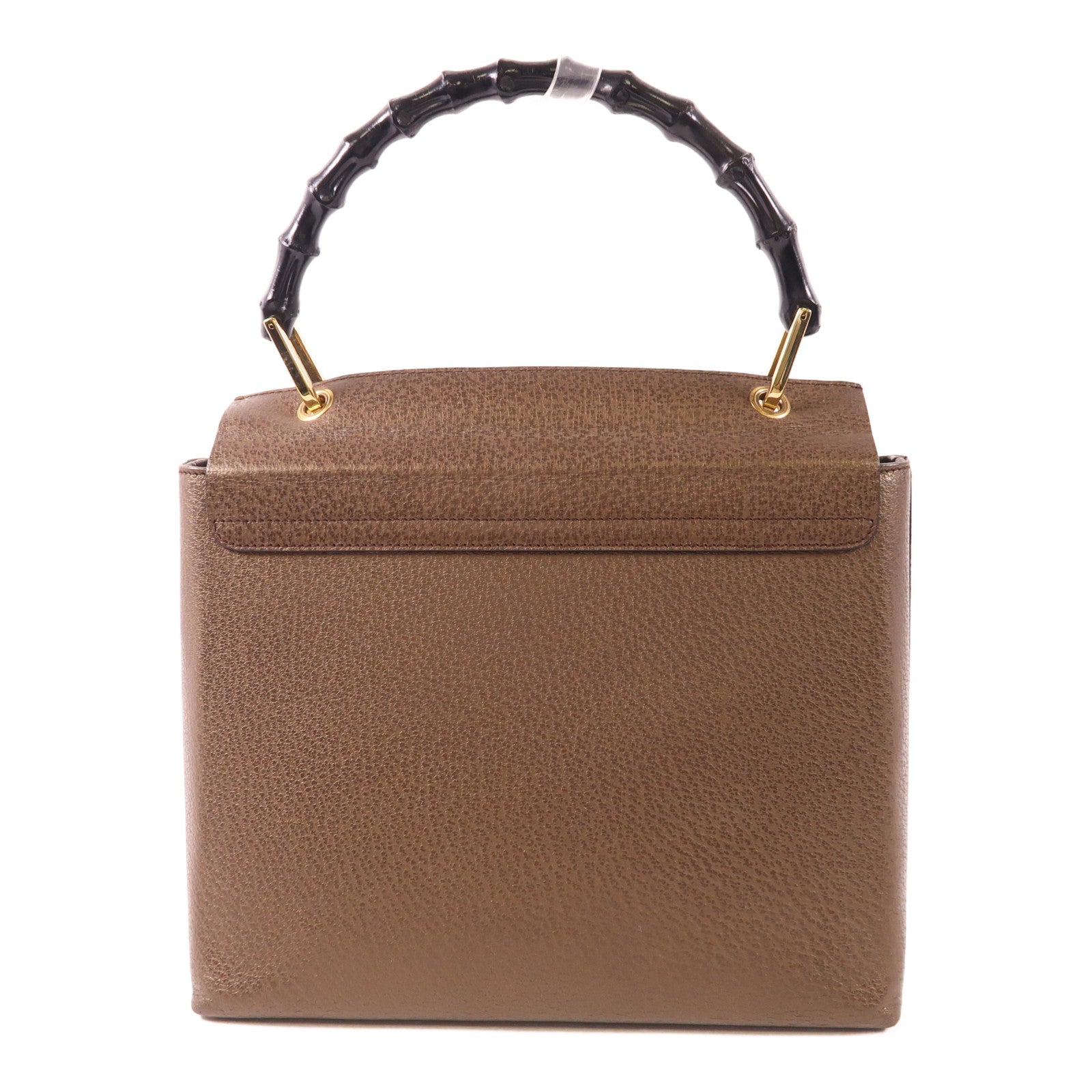 GUCCI GG GHW Vintage Handbag 0013444 Calfskin Leather Brown