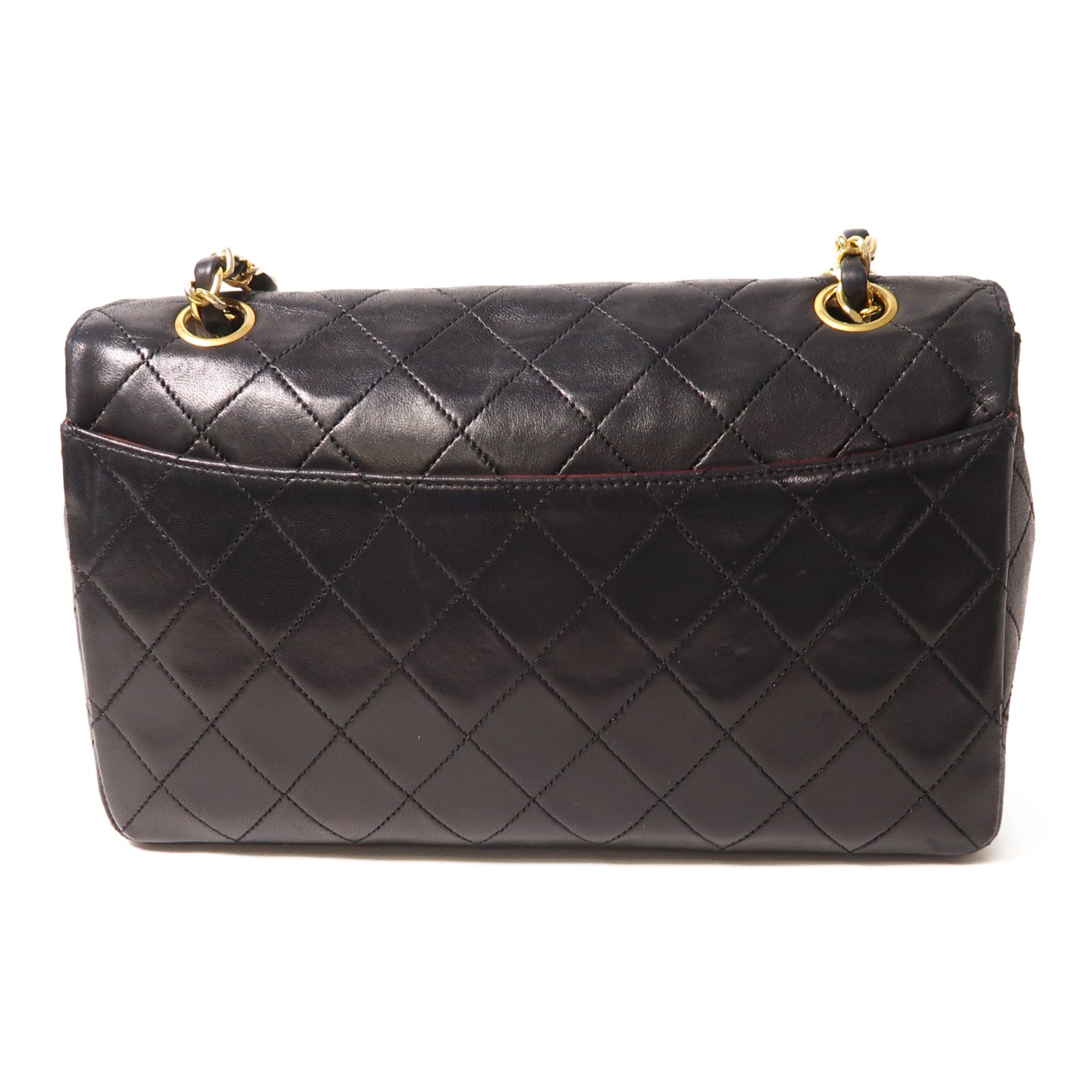 CHANEL 羊皮皮革Chain Shoulder金扣肩背袋