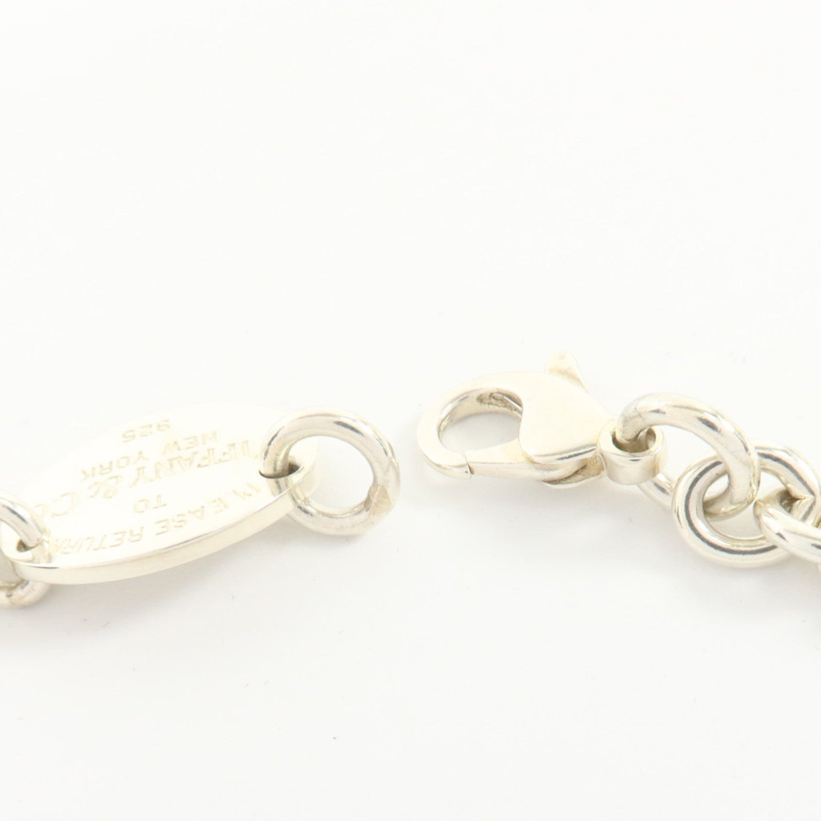 TIFFANY＆CO 925純銀Return to Oval Tag項鏈