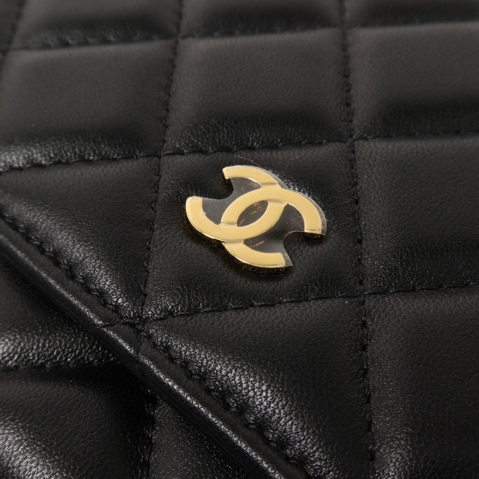 CHANEL 羊皮皮革WOC Wallet On Chain鏈帶肩背袋