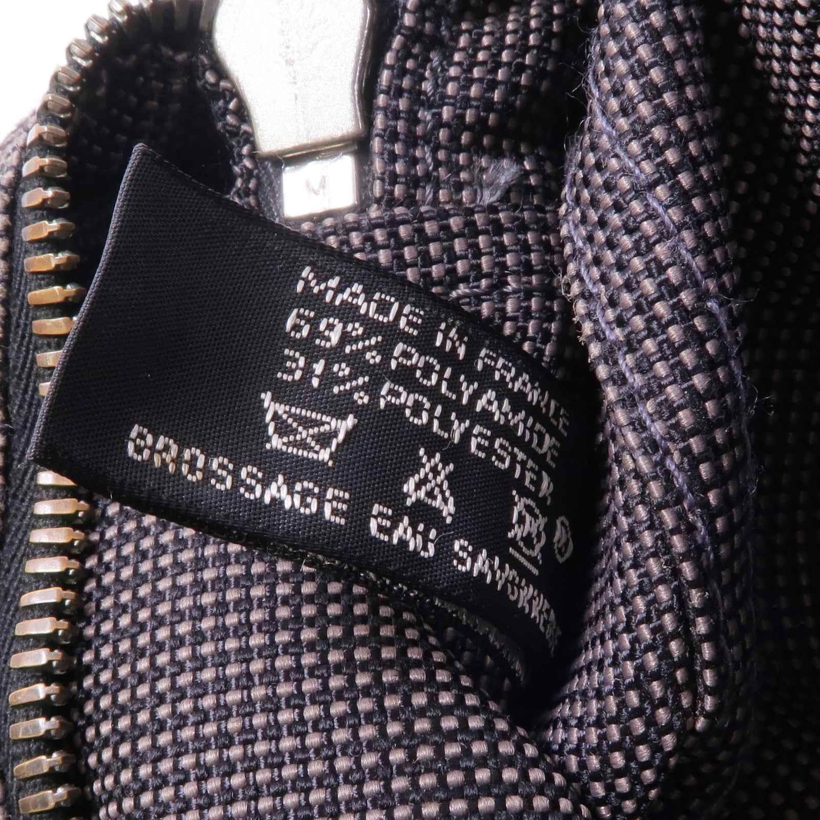 HERMES 帆布Herline PM銀扣手挽袋