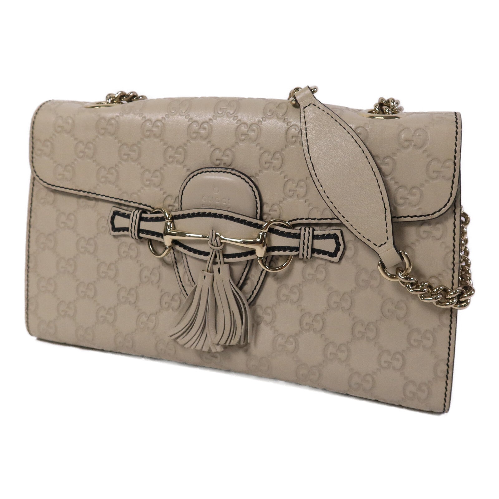 GUCCI 牛皮皮革Emily鏈帶肩背袋