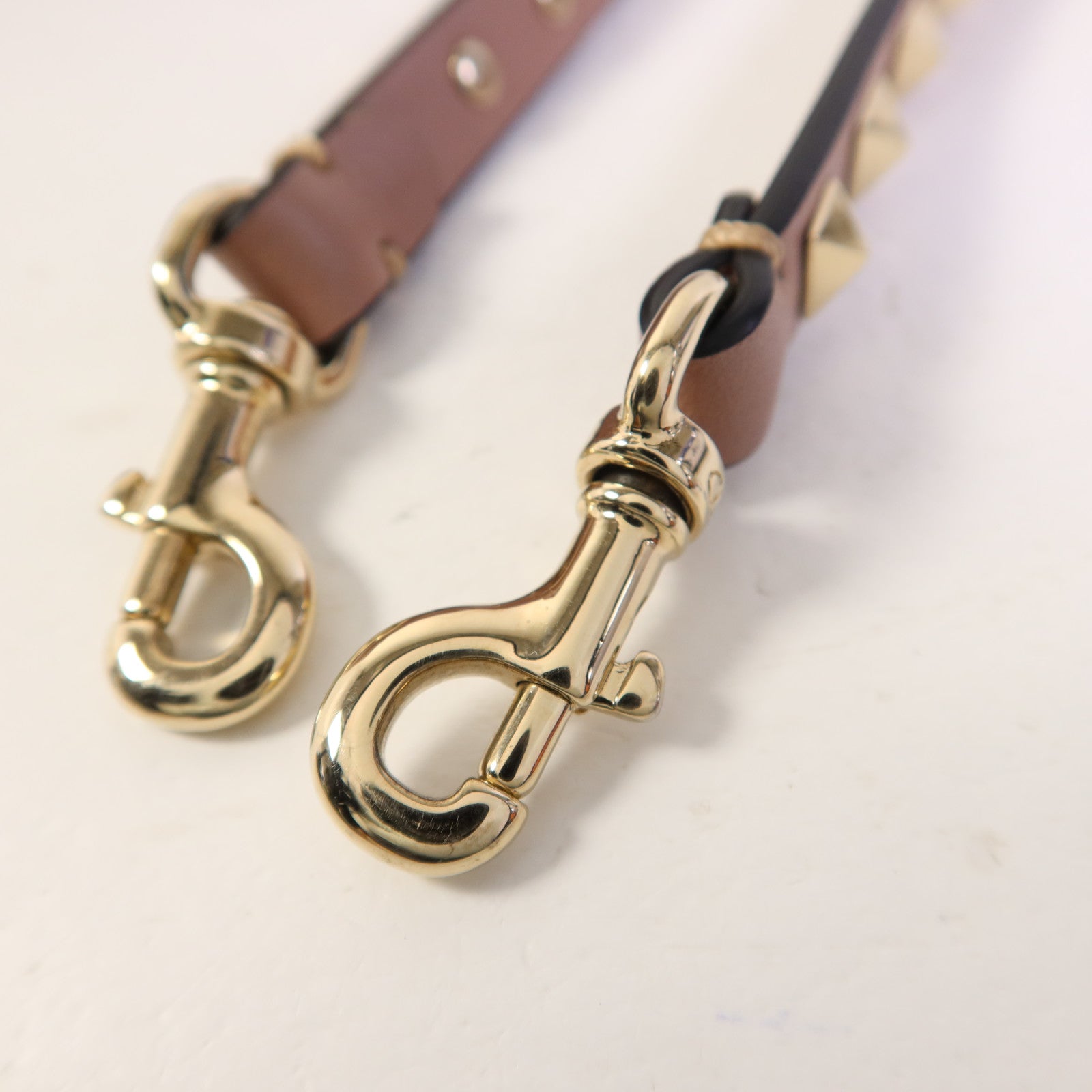 Valentino 牛皮皮革2 Way Shoulder金扣手挽肩背兩用袋