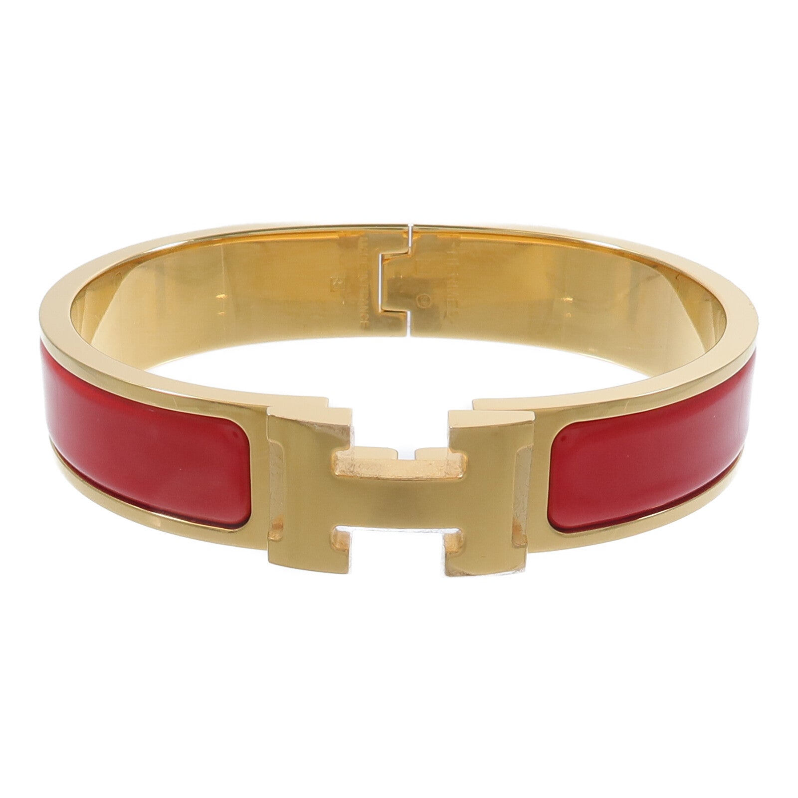 HERMES 金屬/琺瑯Clic H Bracelet手鐲