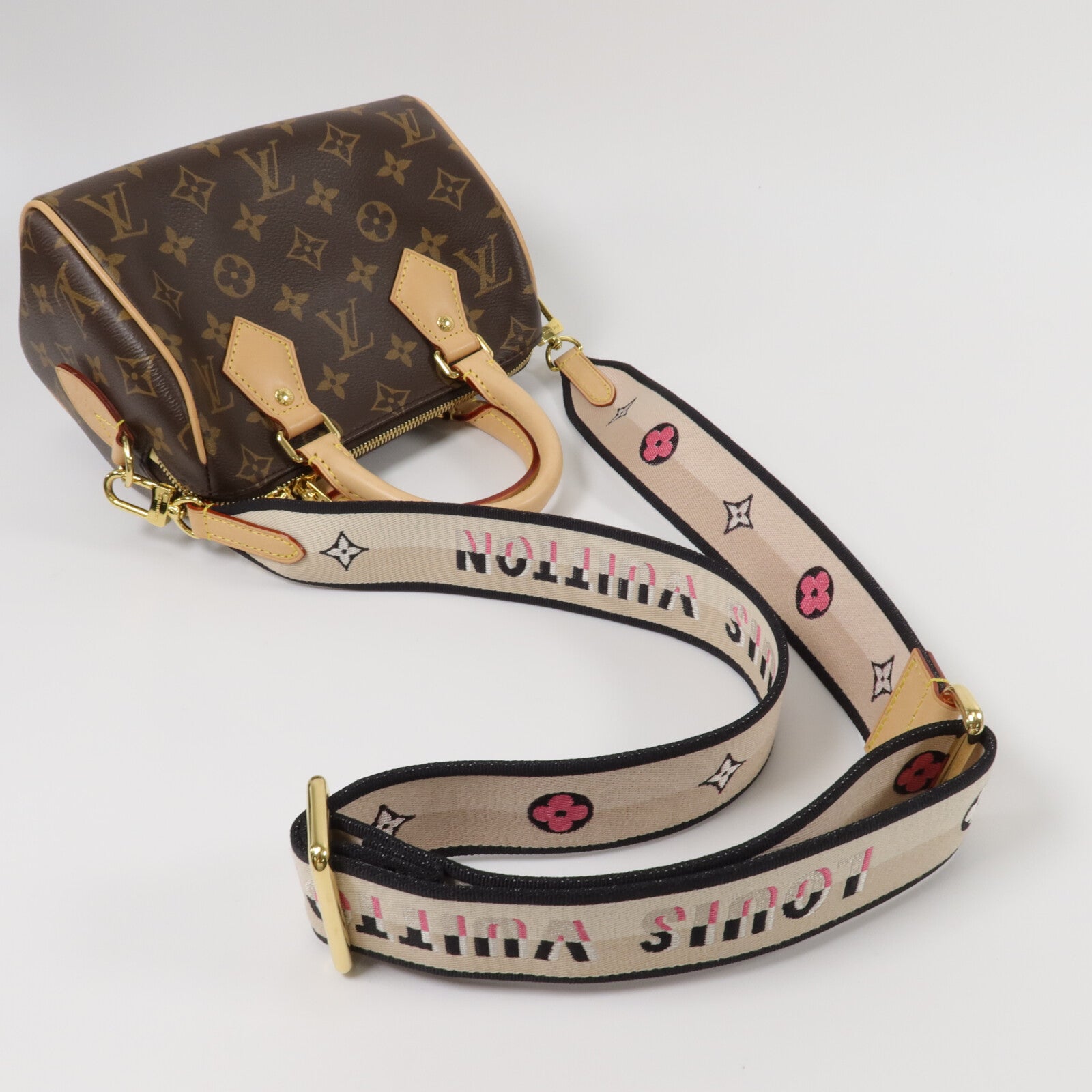 LOUIS VUITTON Monogram Speedy Bandouliere 20手挽肩背兩用袋