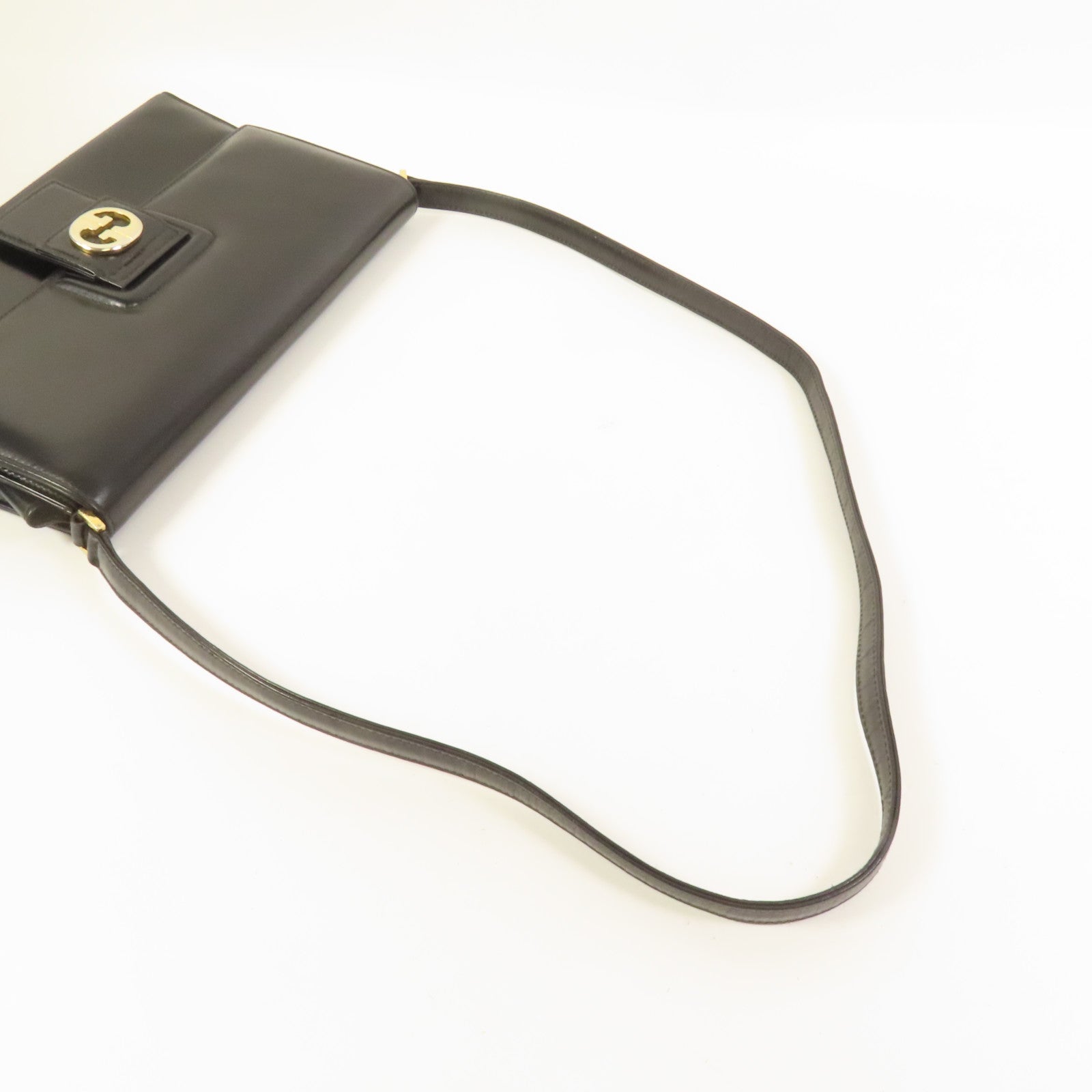 GUCCI 【激減優惠】牛皮皮革Vintage Clutch Bag金扣肩背袋