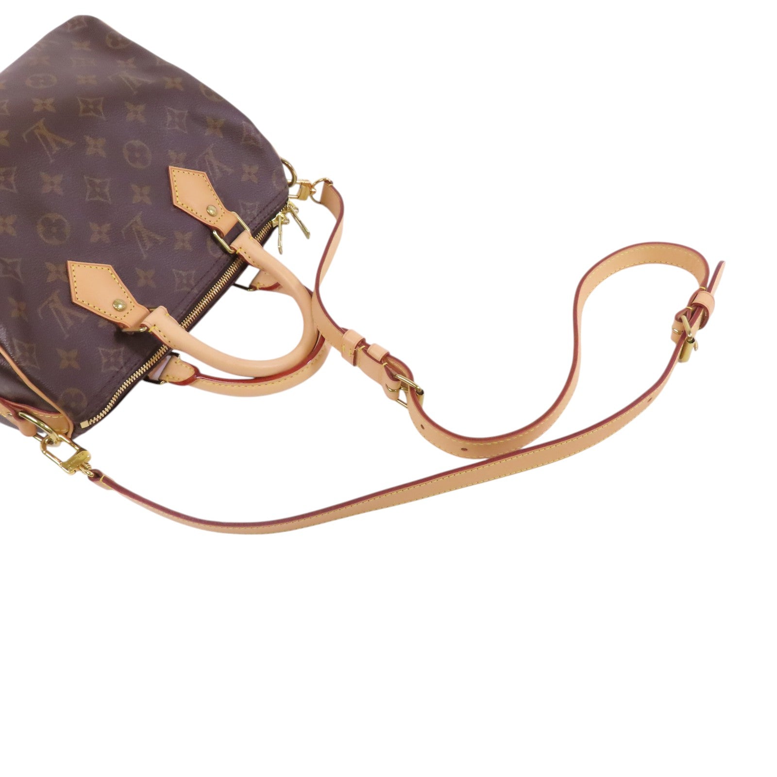 LOUIS VUITTON Monogram Speedy 25金扣手挽肩背兩用袋